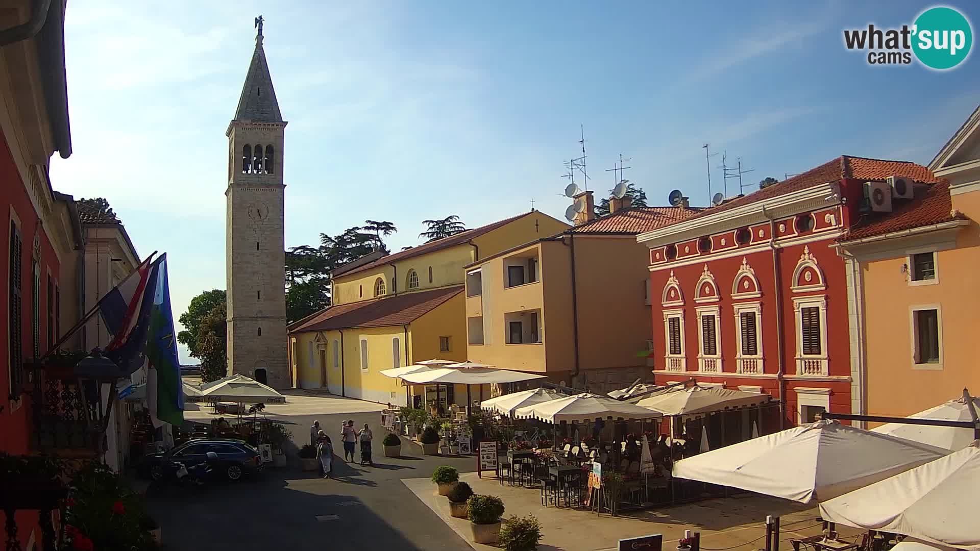 Live webcam Novigrad – Veliki Trg (big square) – Istria – Croatien