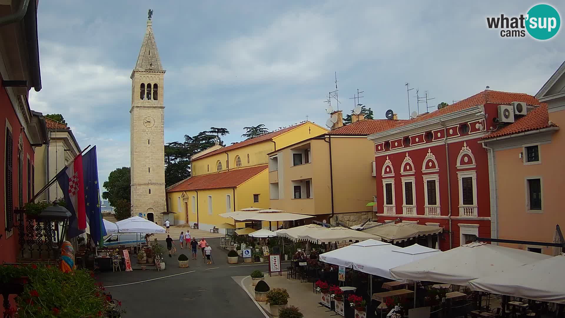 Live webcam Novigrad – Veliki Trg (big square) – Istria – Croatien