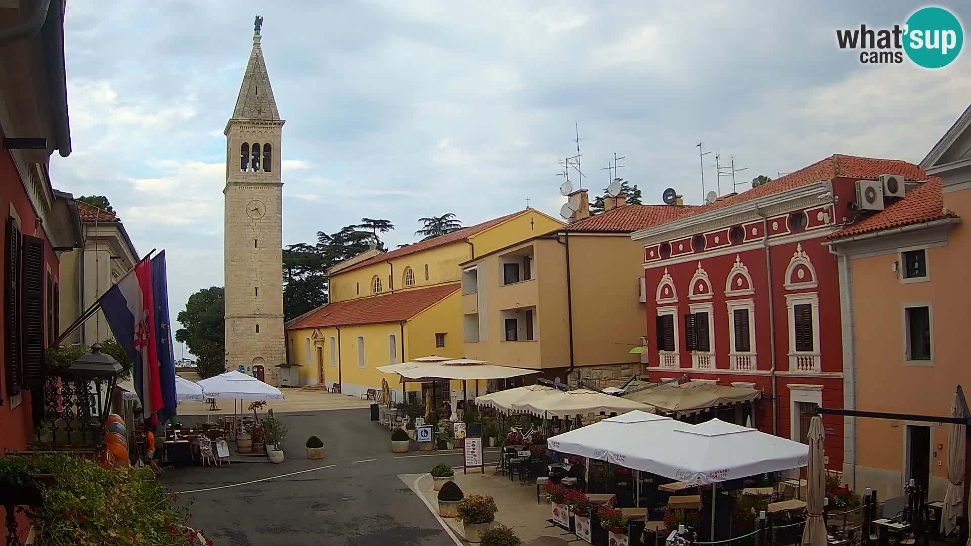 Live webcam Novigrad – Veliki Trg (big square) – Istria – Croatien