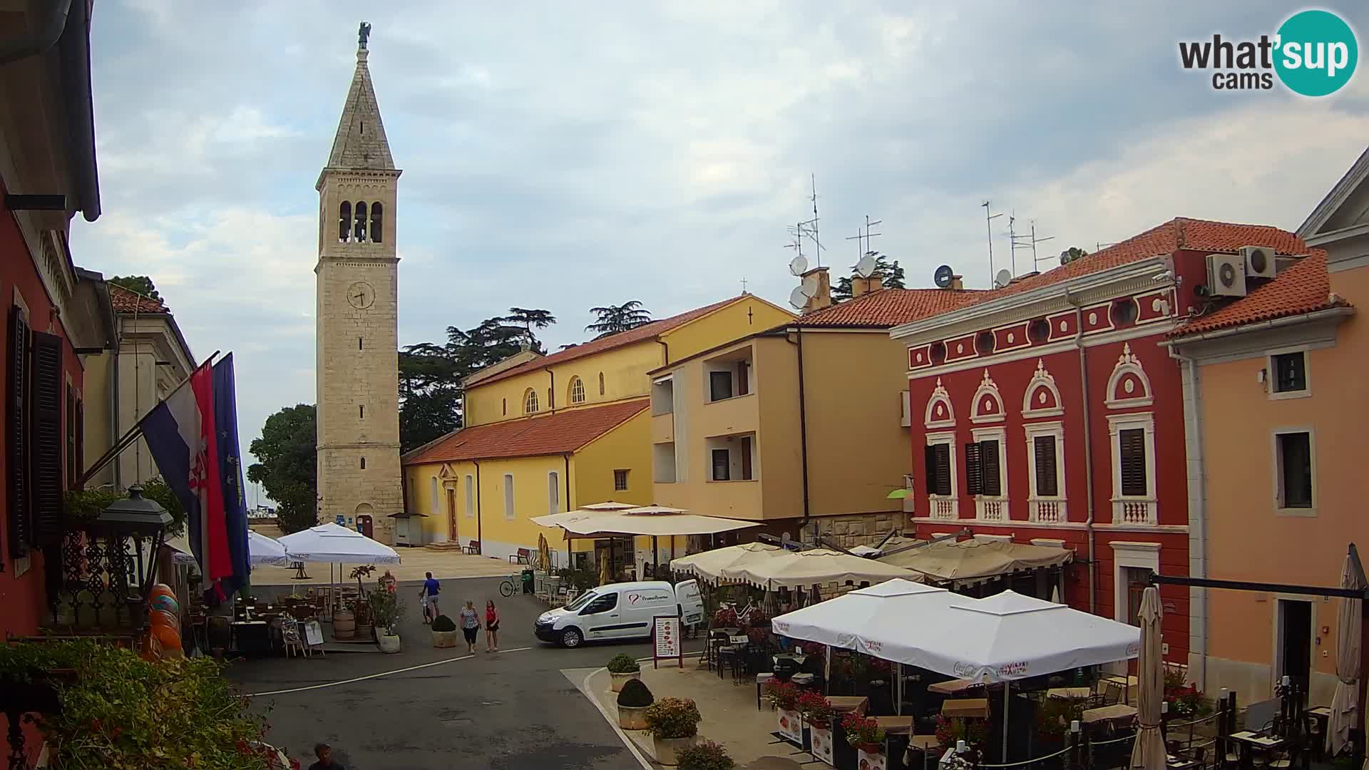 Live webcam Novigrad – Veliki Trg (big square) – Istria – Croatien