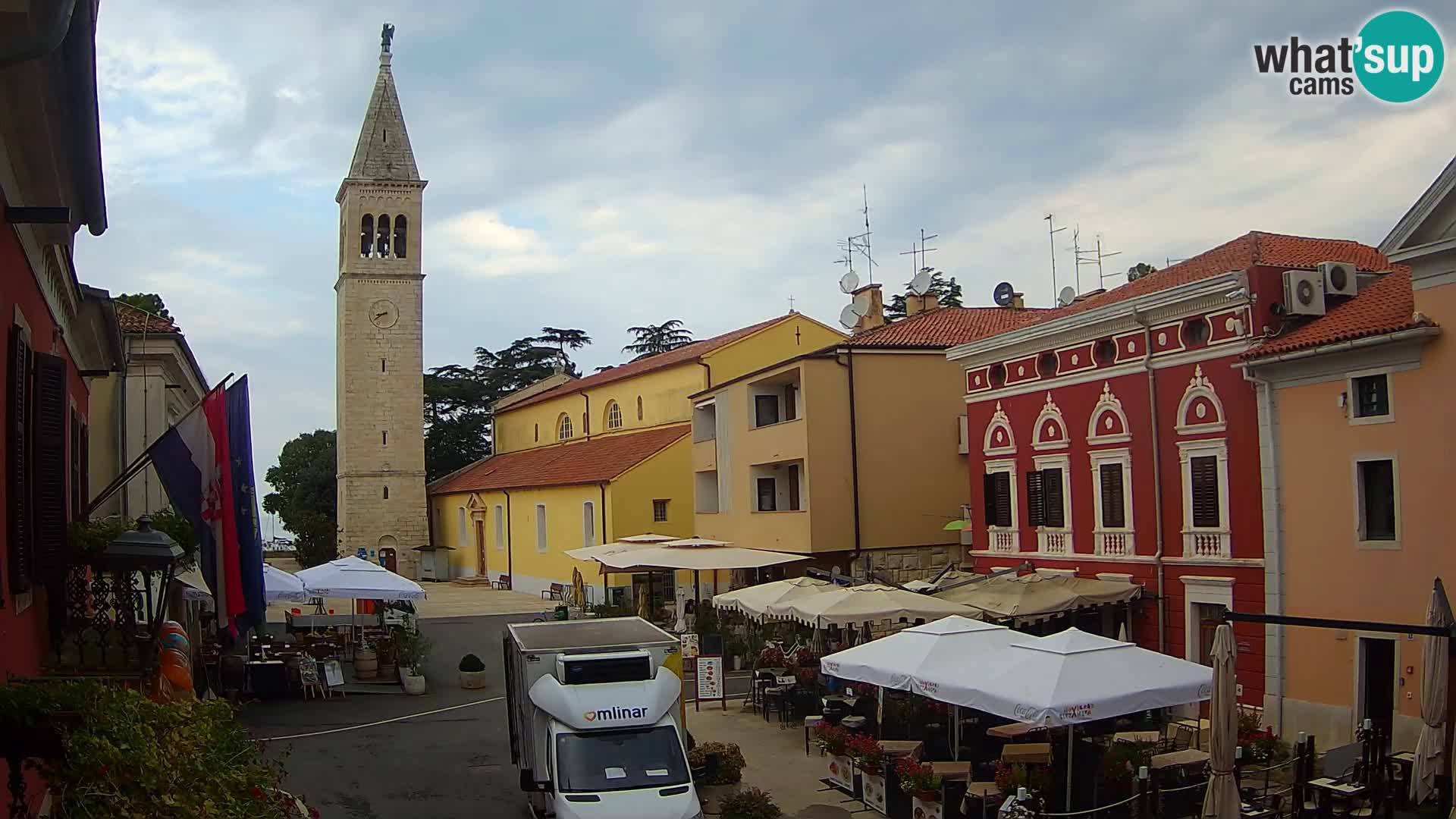 Live webcam Novigrad – Veliki Trg (big square) – Istria – Croatien