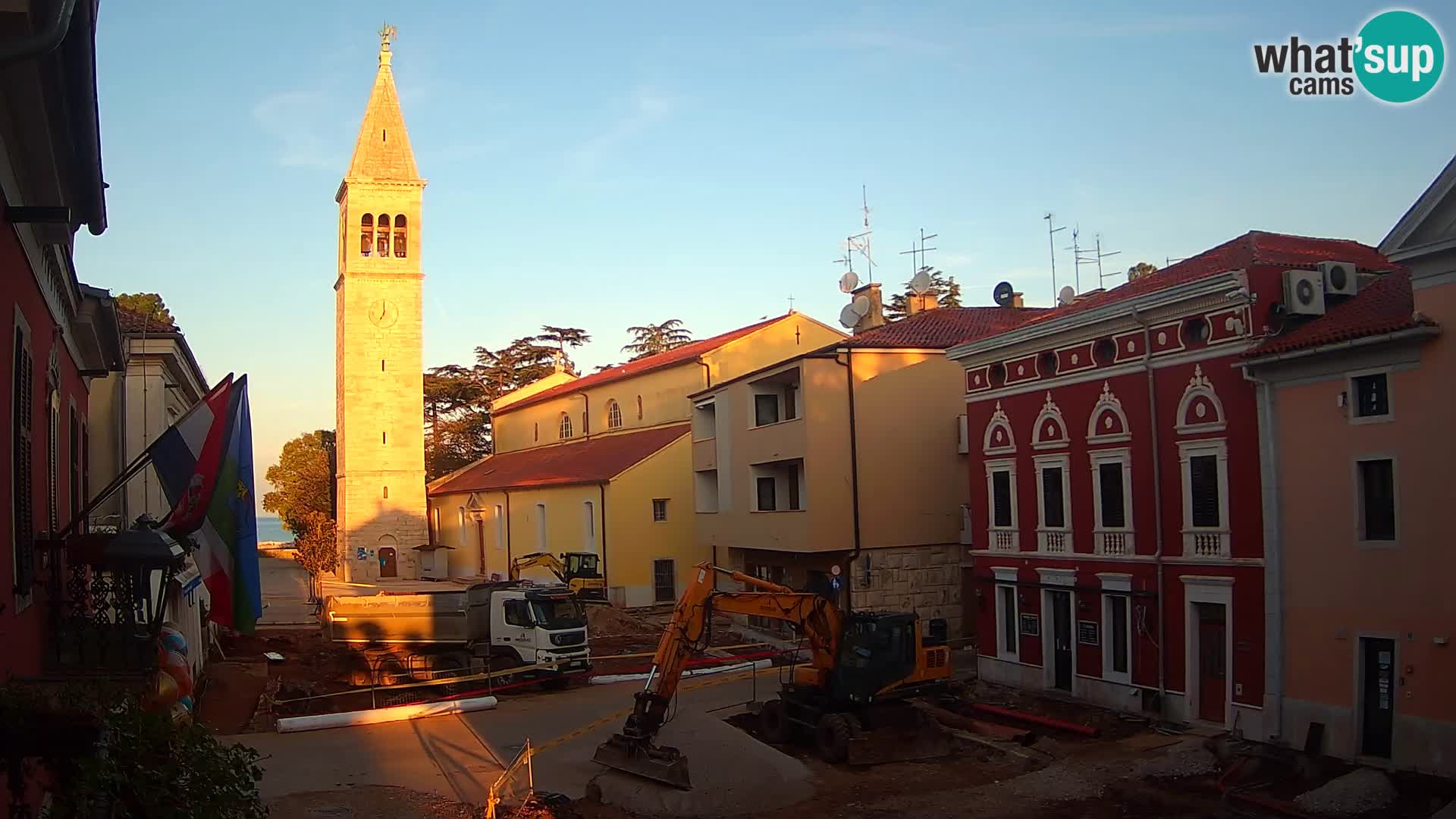 Live webcam Novigrad – Veliki Trg (big square) – Istria – Croatien