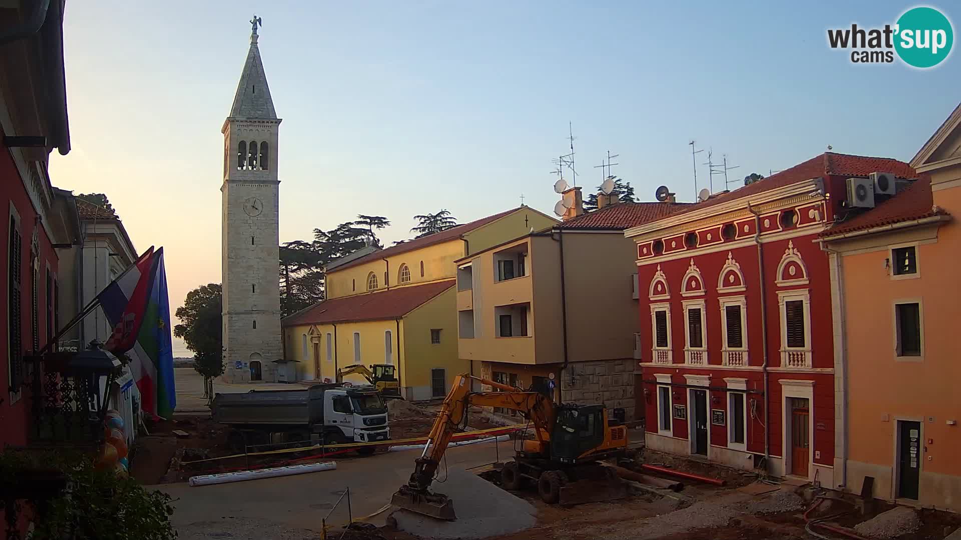 Live webcam Novigrad – Veliki Trg (grande place) – Piazza Grande