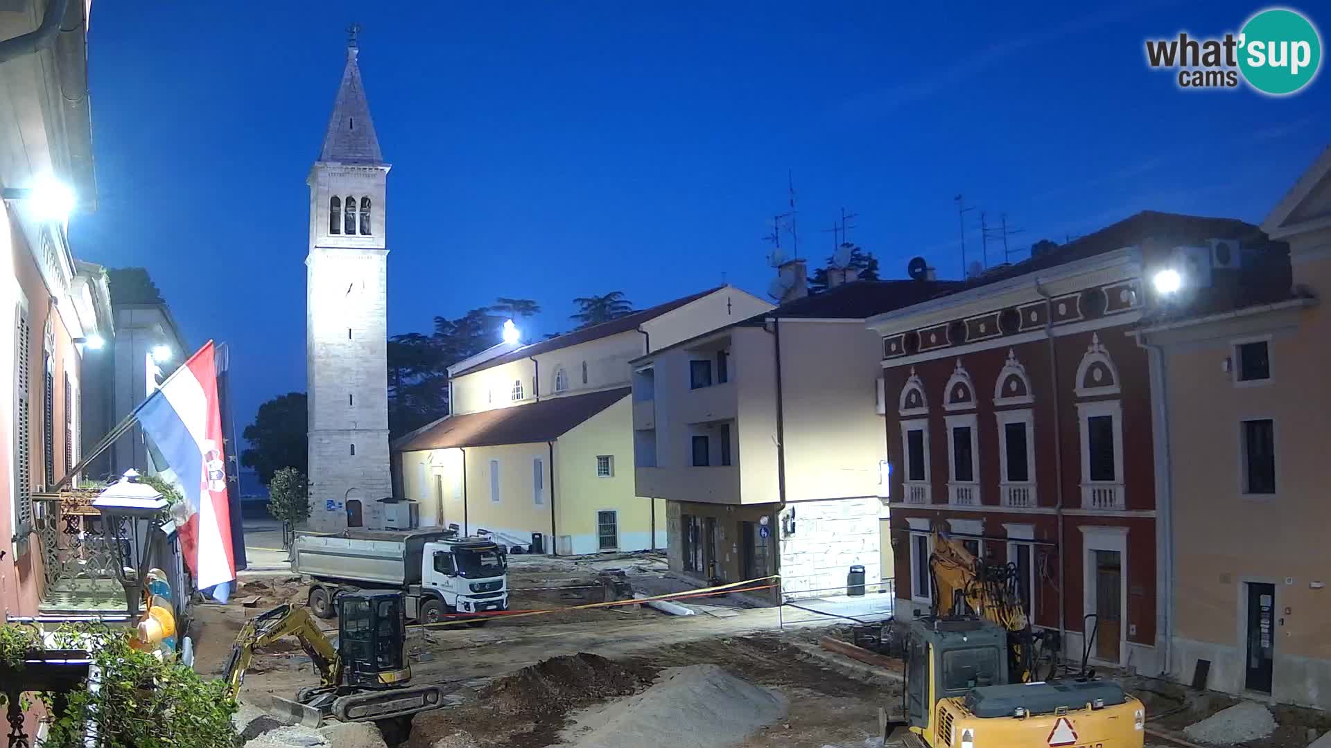 Live webcam Novigrad – Veliki Trg (grande place) – Piazza Grande