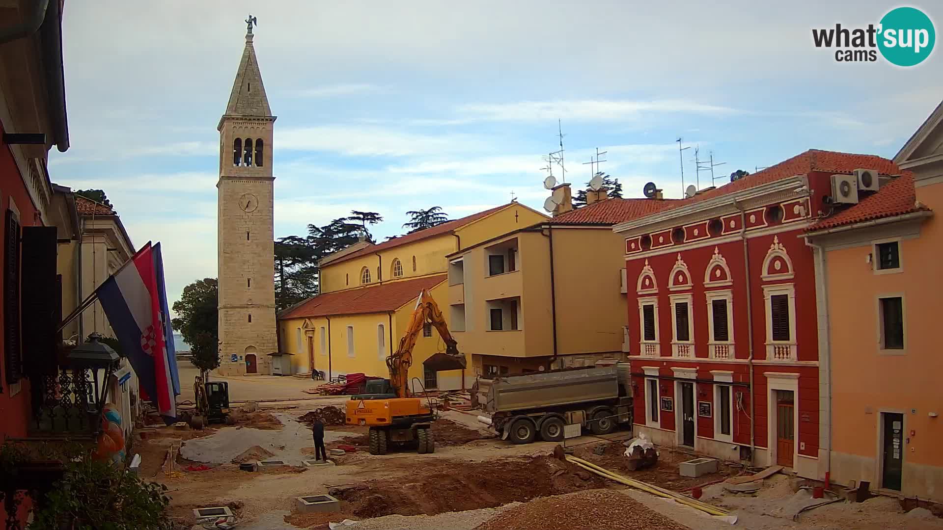 LIVE Webcam Cittanova / Novigrad – Piazza Grande – Istria