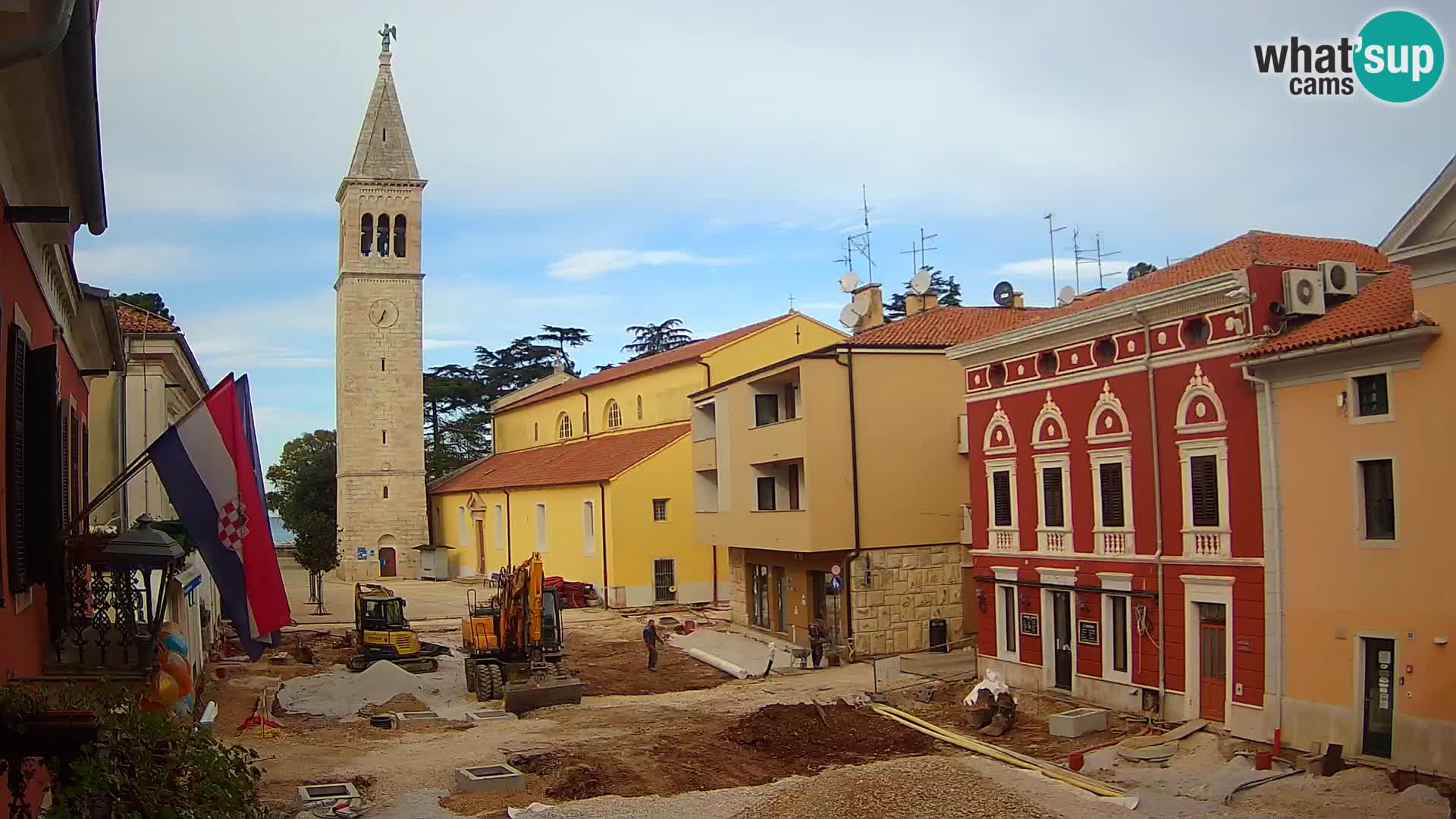 LIVE Webcam Cittanova / Novigrad – Piazza Grande – Istria