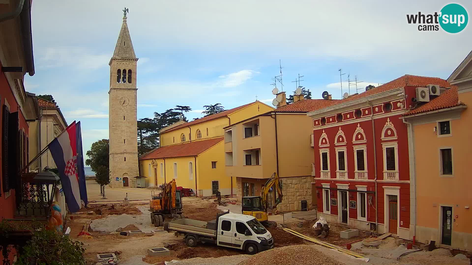 LIVE Webcam Cittanova / Novigrad – Piazza Grande – Istria