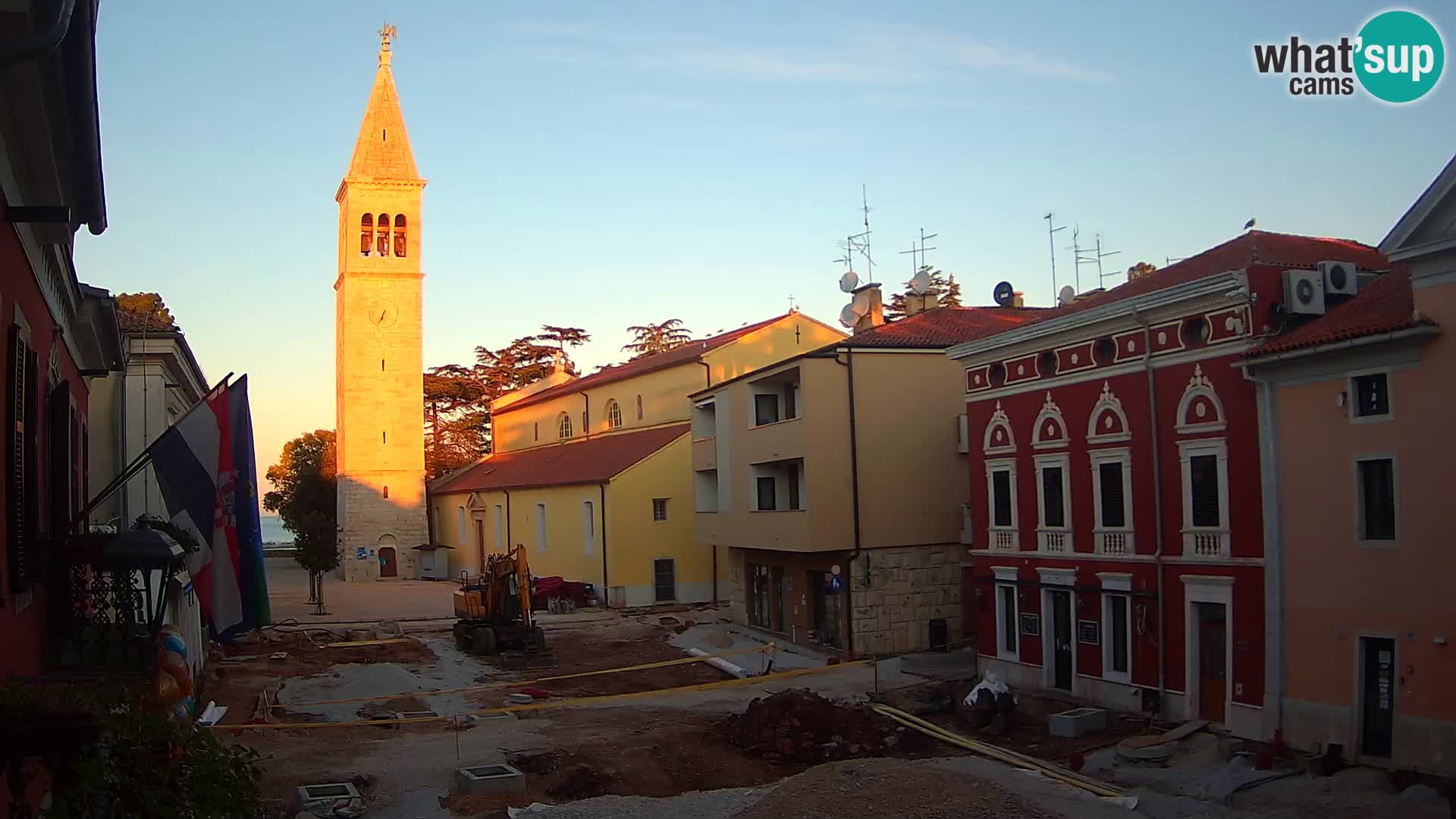 LIVE Webcam Cittanova / Novigrad – Piazza Grande – Istria