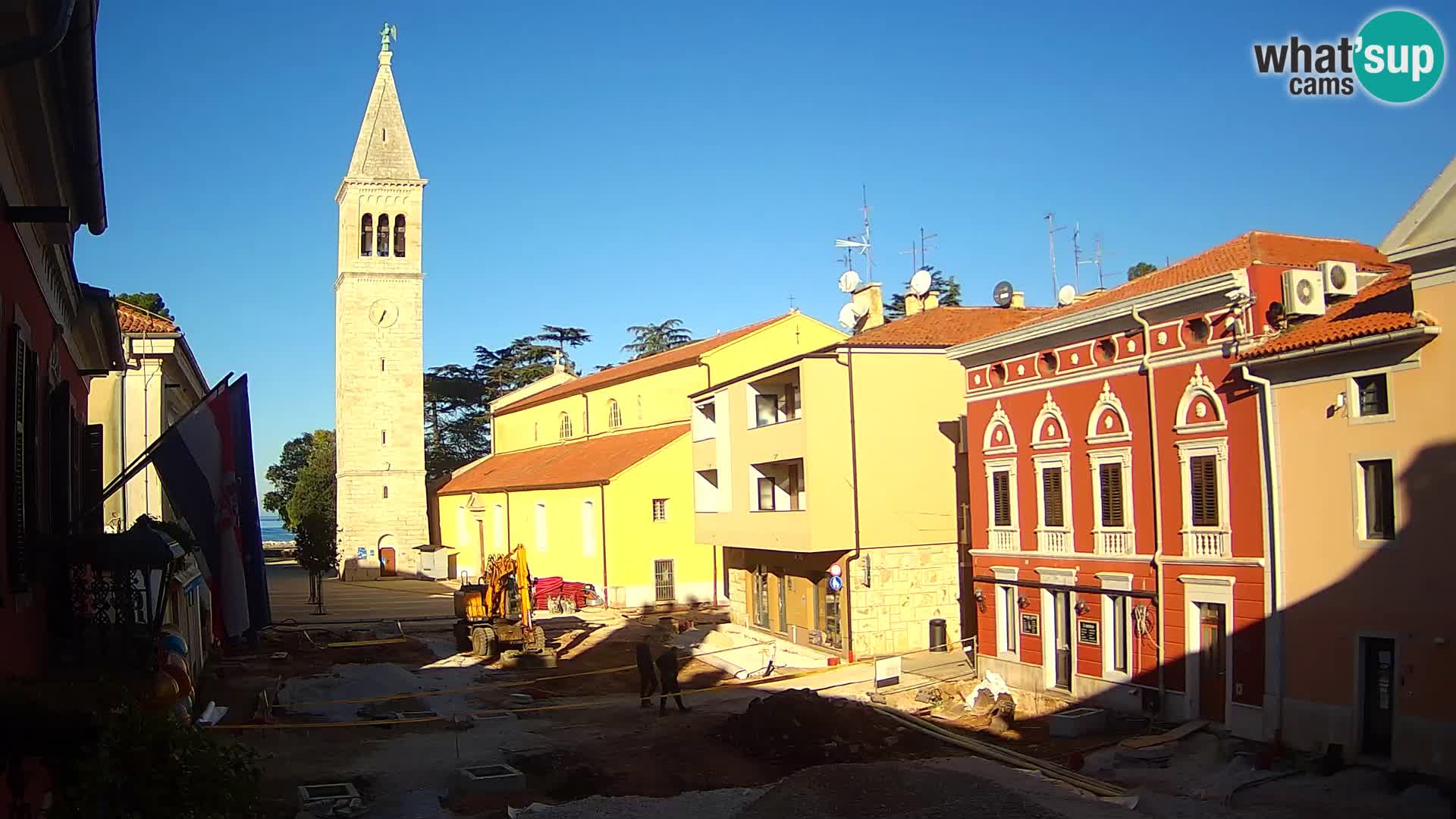 LIVE Webcam Cittanova / Novigrad – Piazza Grande – Istria