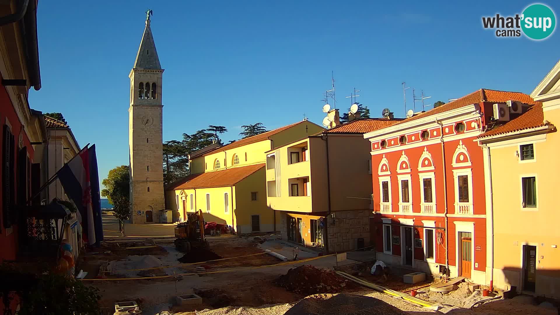 LIVE Webcam Cittanova / Novigrad – Piazza Grande – Istria