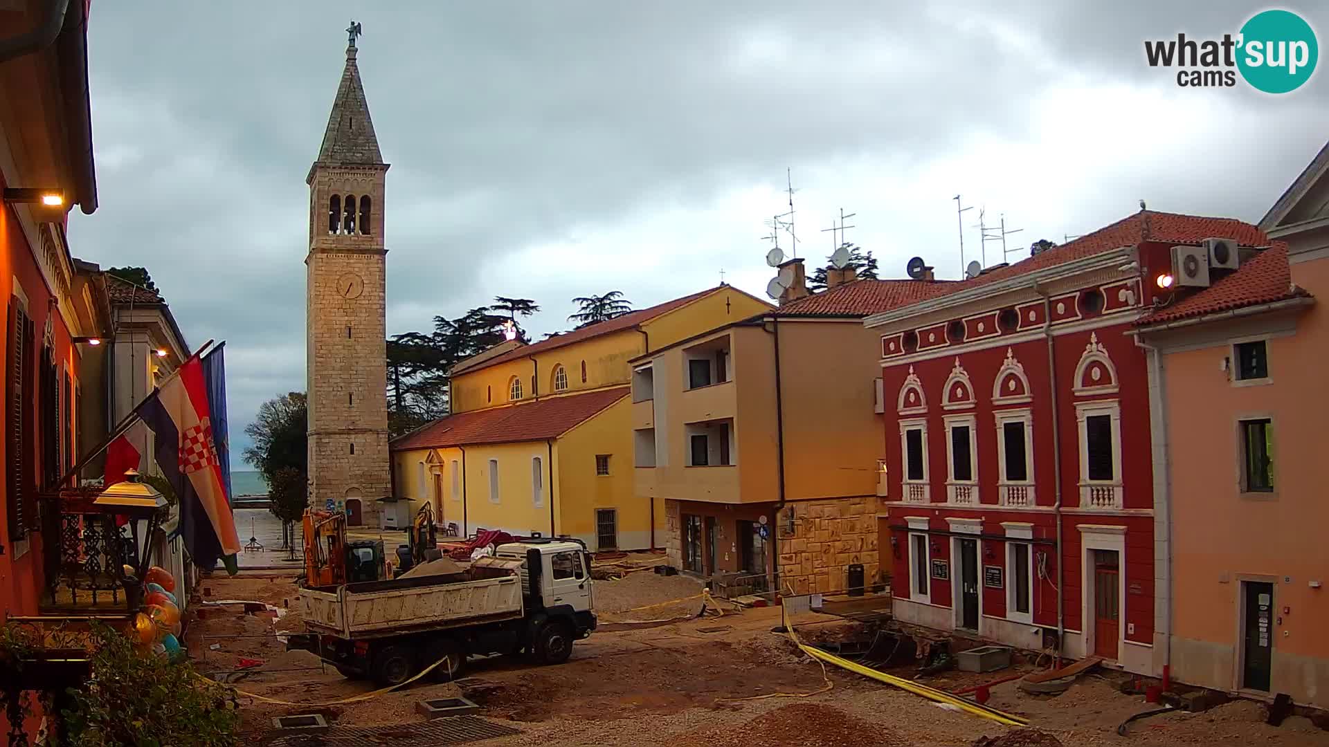 LIVE Webcam Cittanova / Novigrad – Piazza Grande – Istria