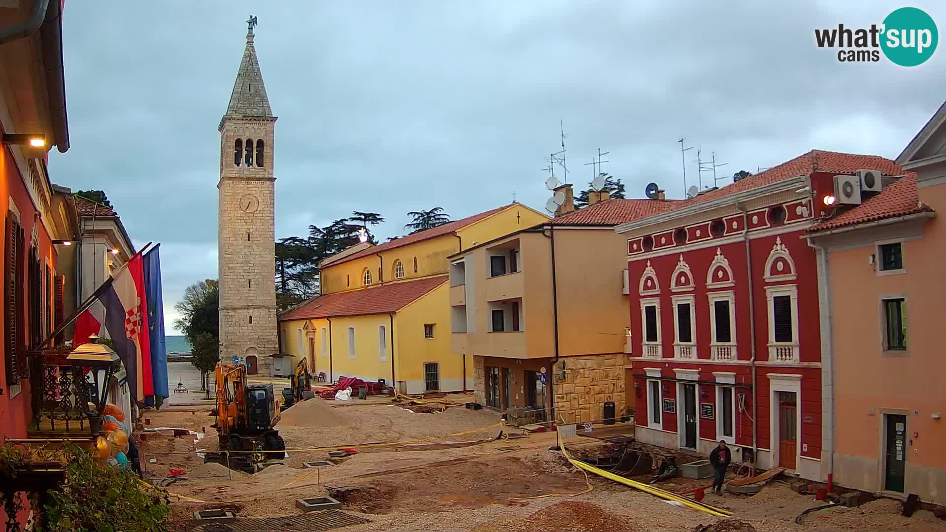 LIVE Webcam Cittanova / Novigrad – Piazza Grande – Istria