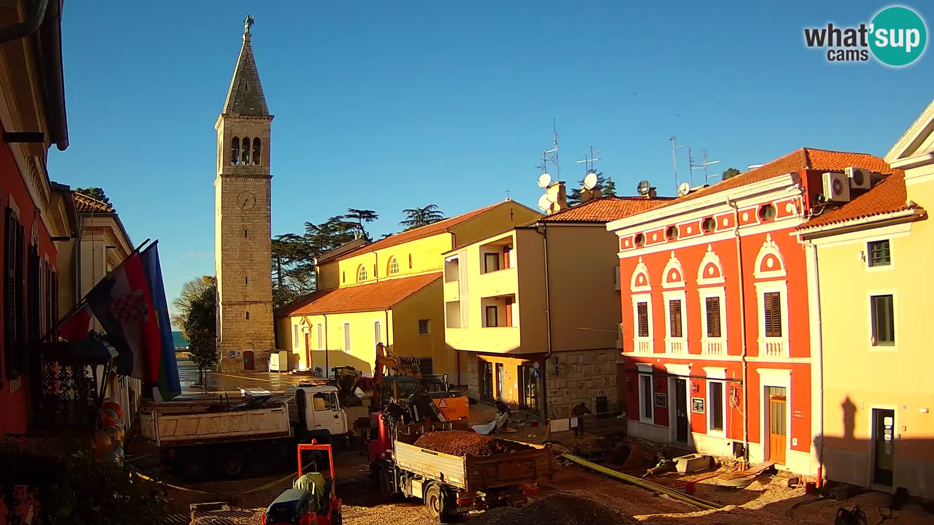 LIVE Webcam Cittanova / Novigrad – Piazza Grande – Istria