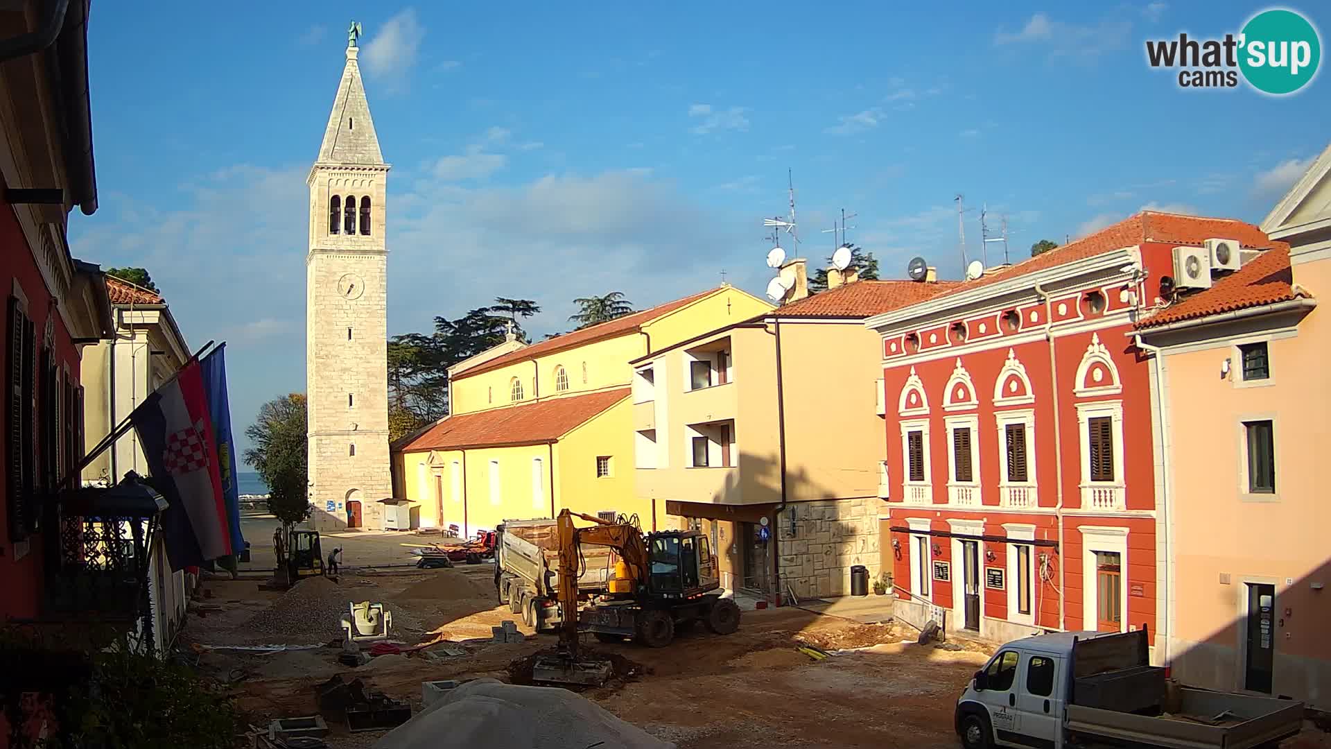 LIVE Webcam Cittanova / Novigrad – Piazza Grande – Istria