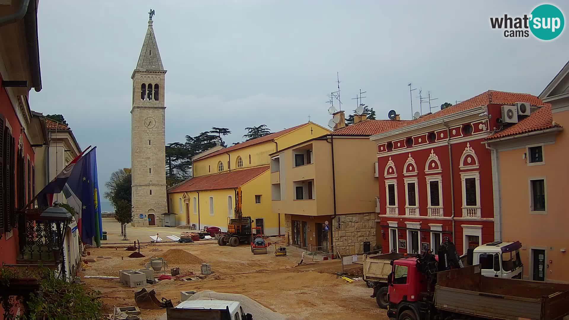 LIVE Webcam Cittanova / Novigrad – Piazza Grande – Istria