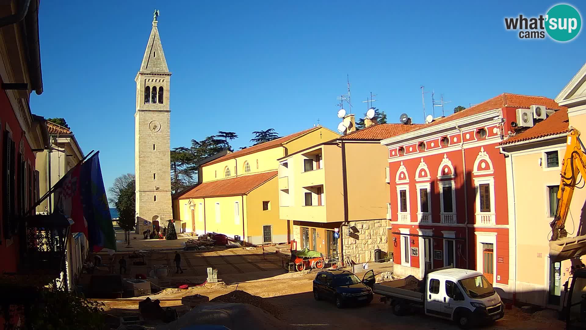 LIVE Webcam Cittanova / Novigrad – Piazza Grande – Istria