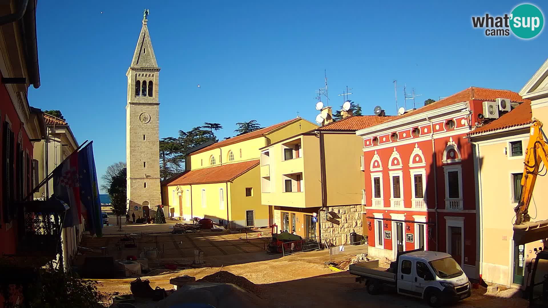 LIVE Webcam Cittanova / Novigrad – Piazza Grande – Istria