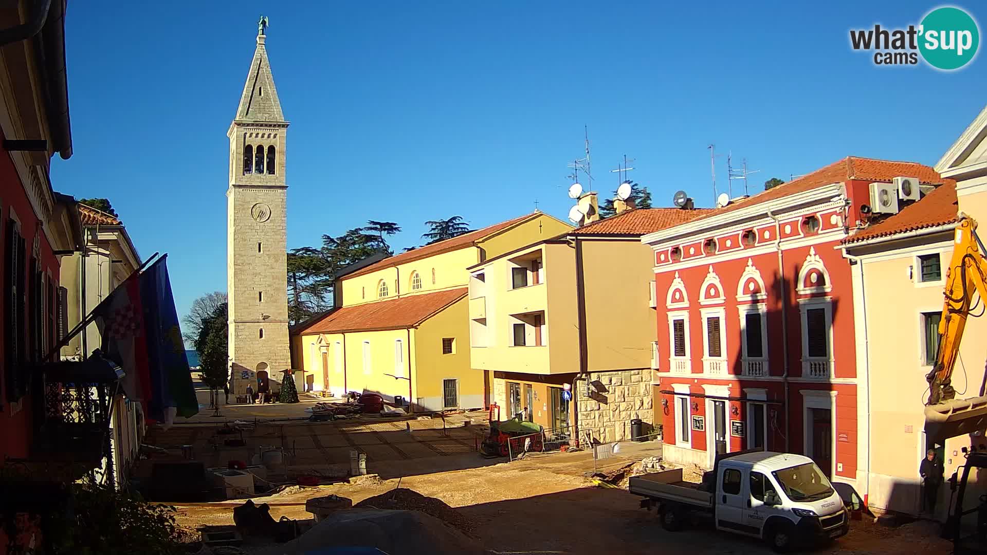 LIVE Webcam Cittanova / Novigrad – Piazza Grande – Istria