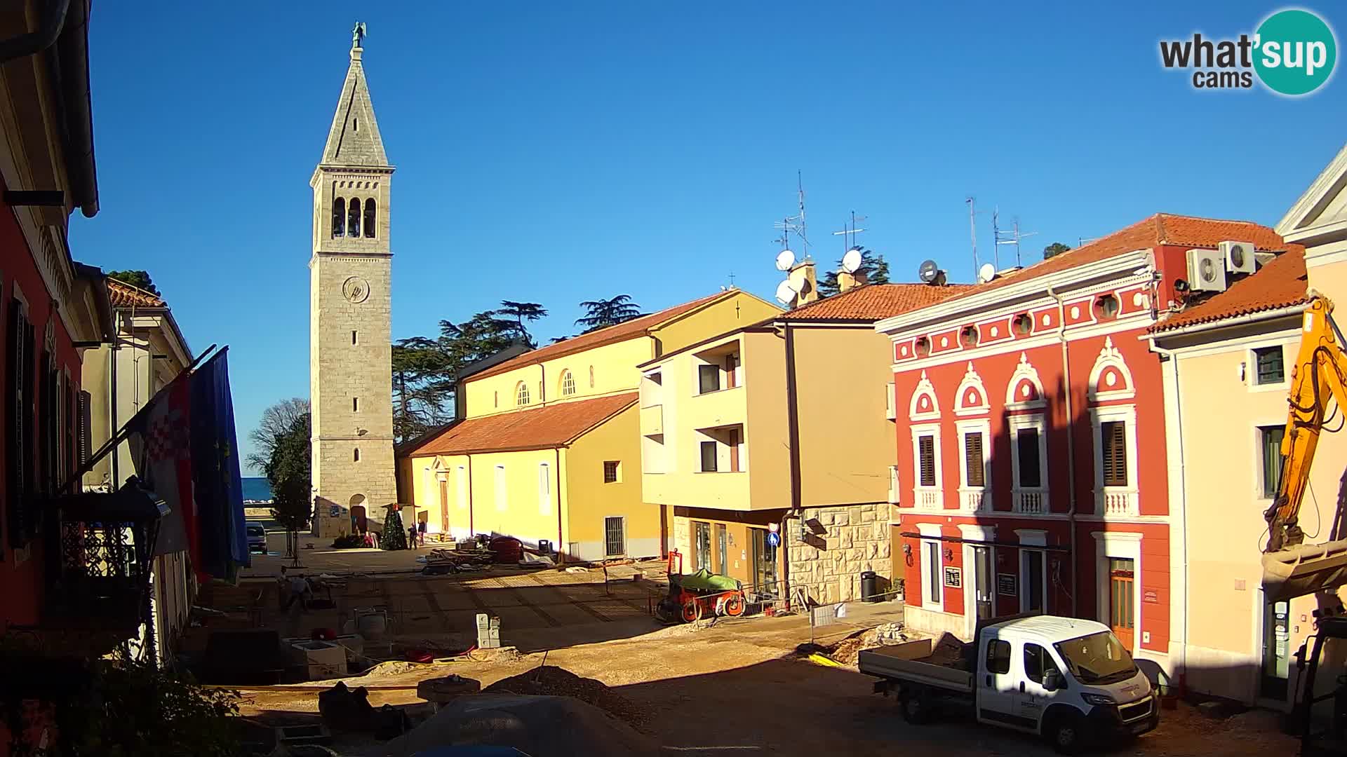 LIVE Webcam Cittanova / Novigrad – Piazza Grande – Istria