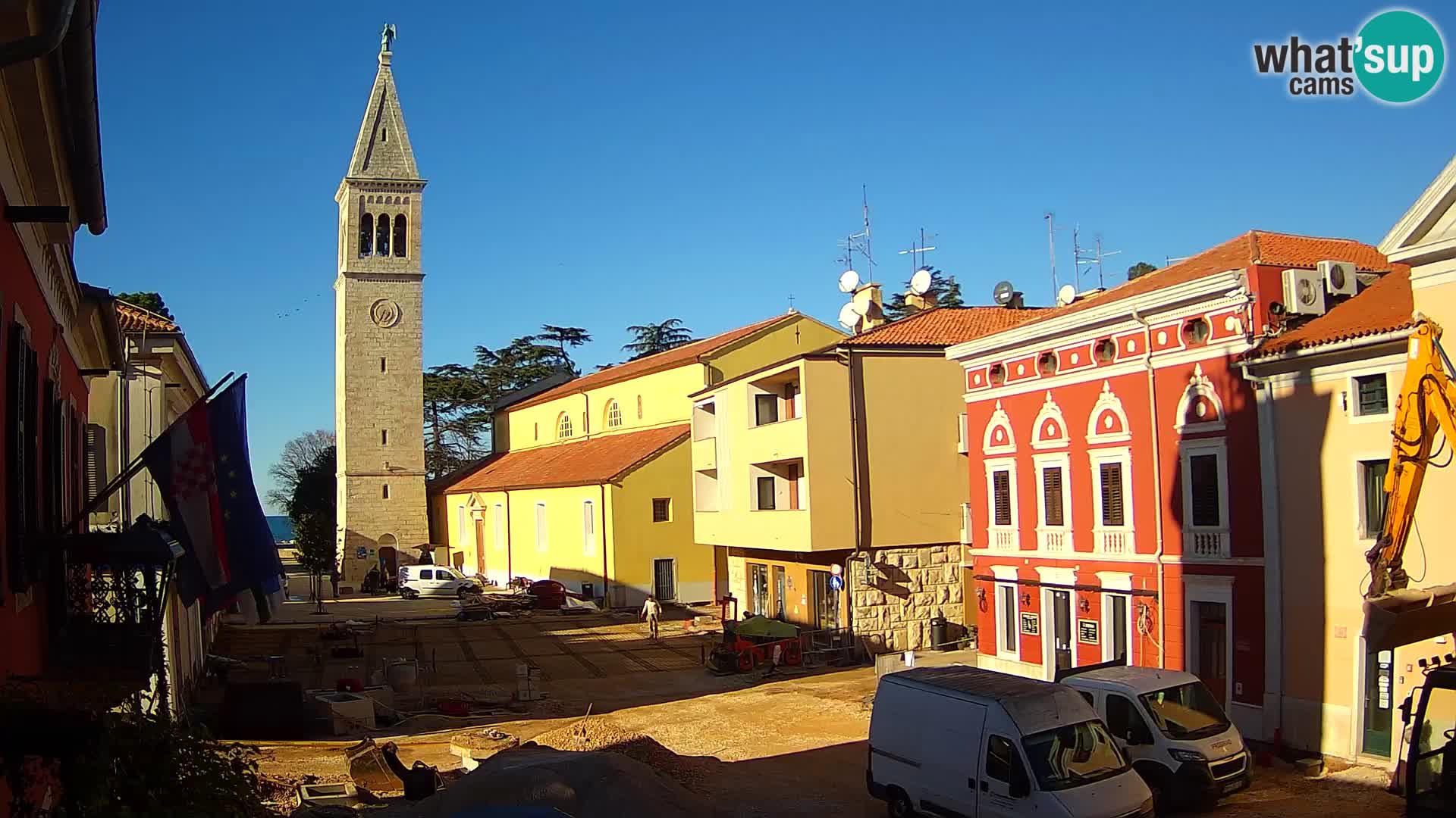 LIVE Webcam Cittanova / Novigrad – Piazza Grande – Istria