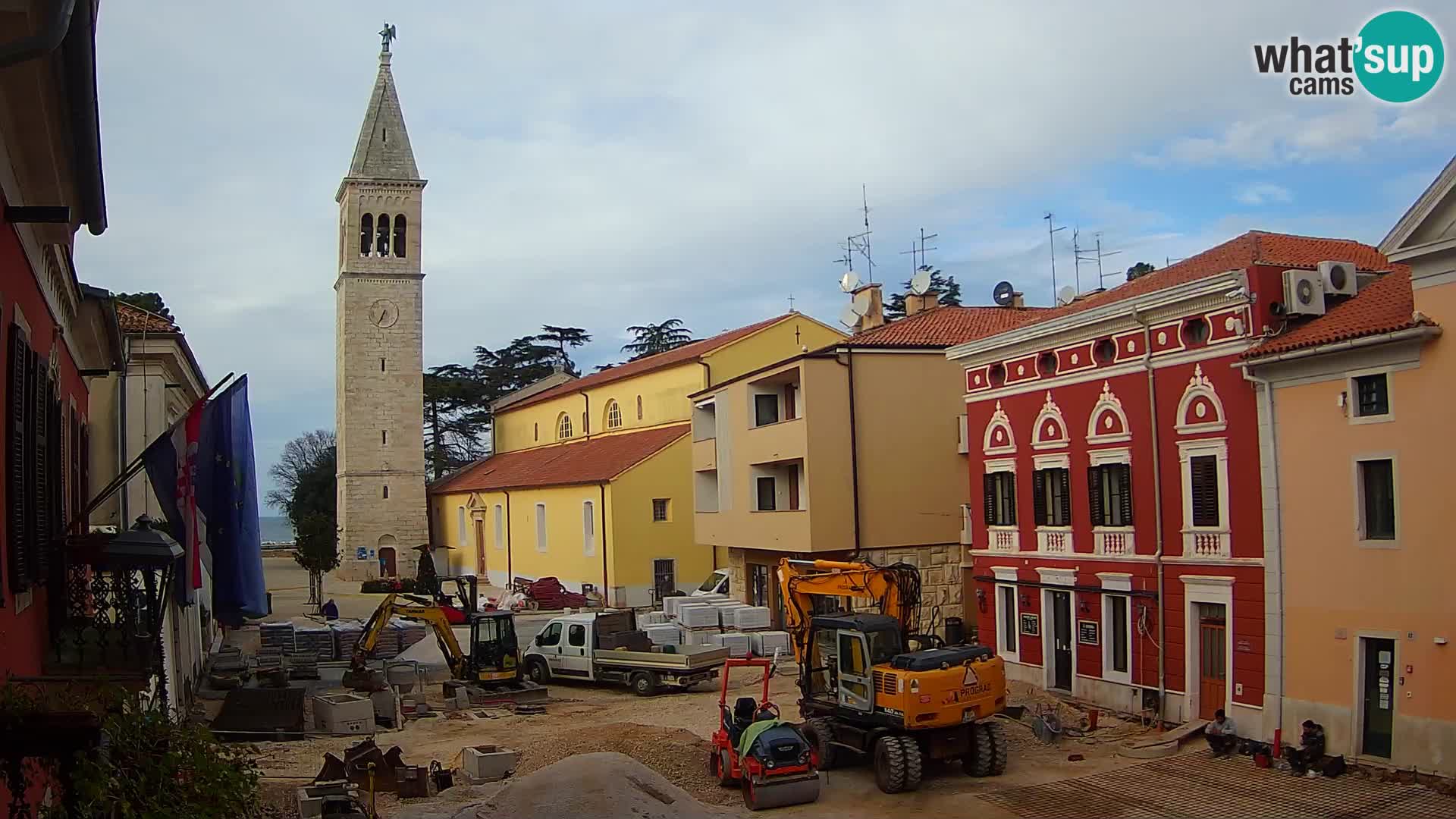 LIVE Webcam Cittanova / Novigrad – Piazza Grande – Istria