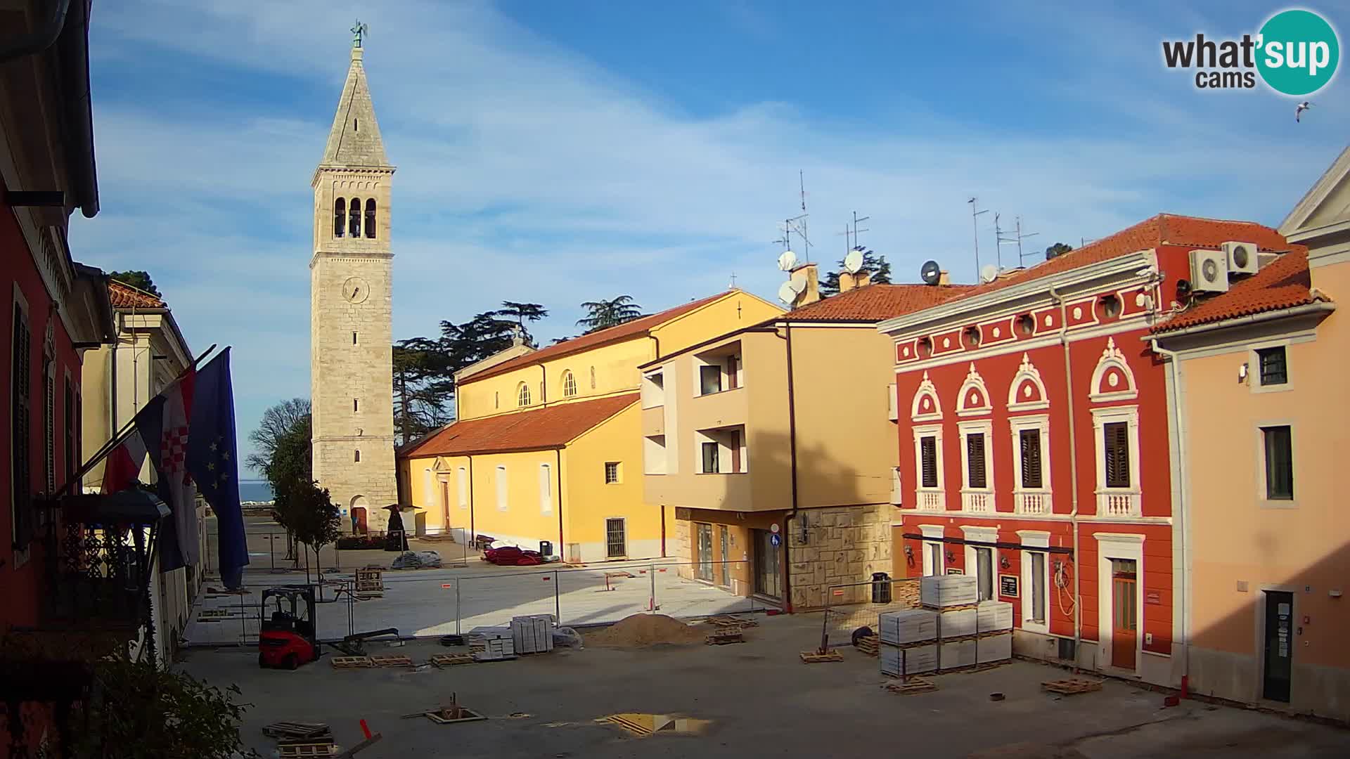 Live webcam Novigrad – Veliki Trg / Piazza Grande – Istria – Croatien