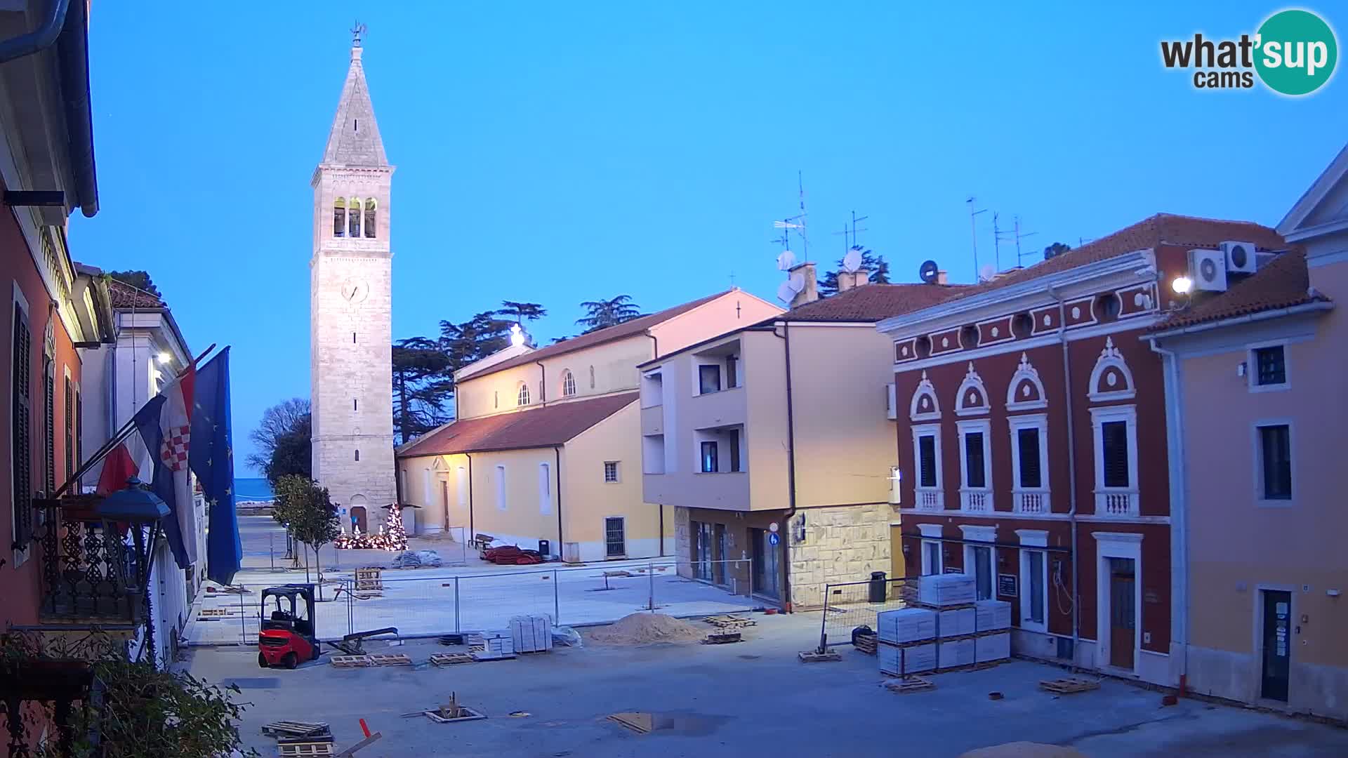 Live webcam Novigrad – Veliki Trg / Piazza Grande – Istria – Croatien