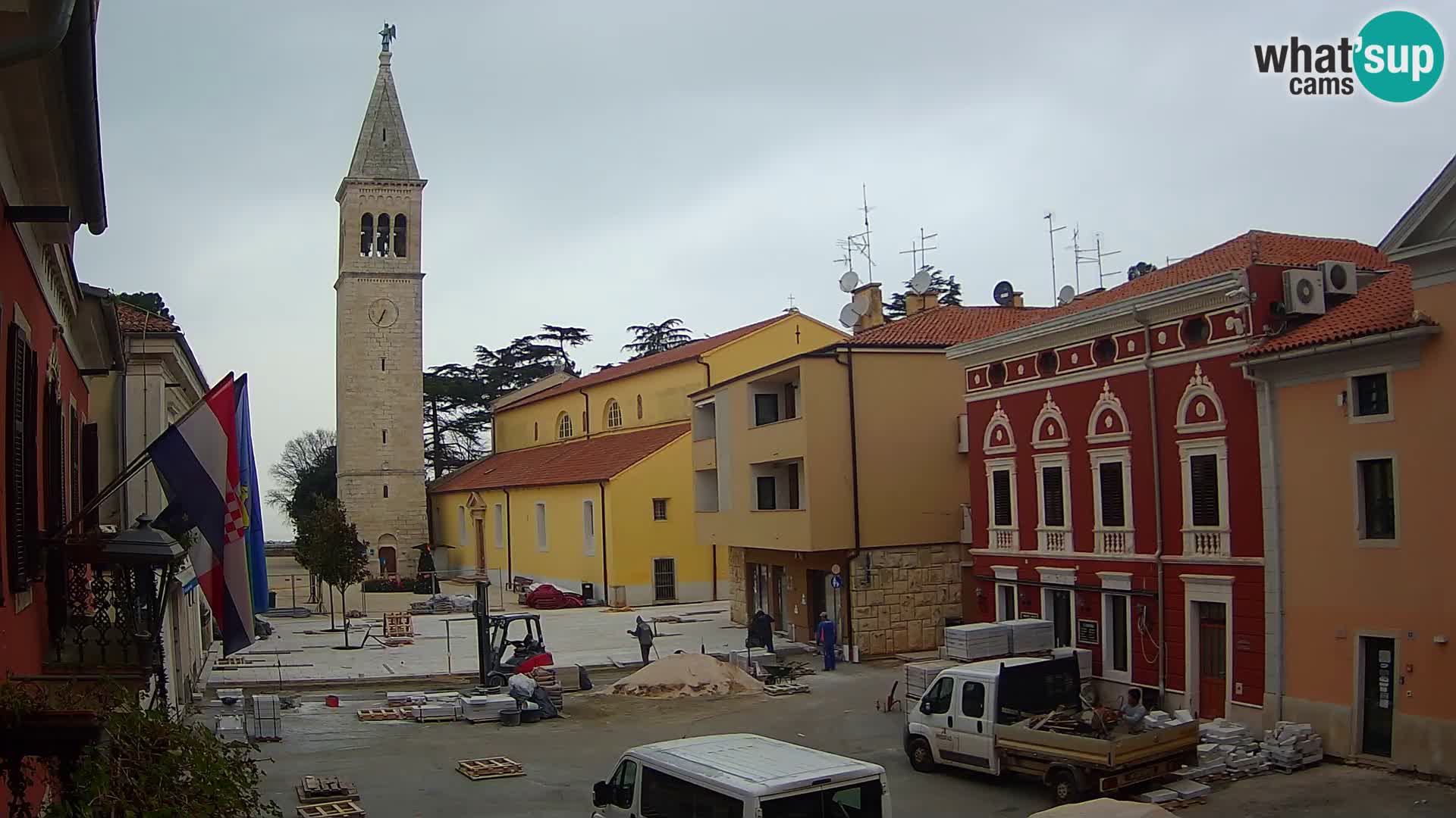 LIVE Webcam Cittanova / Novigrad – Piazza Grande – Istria