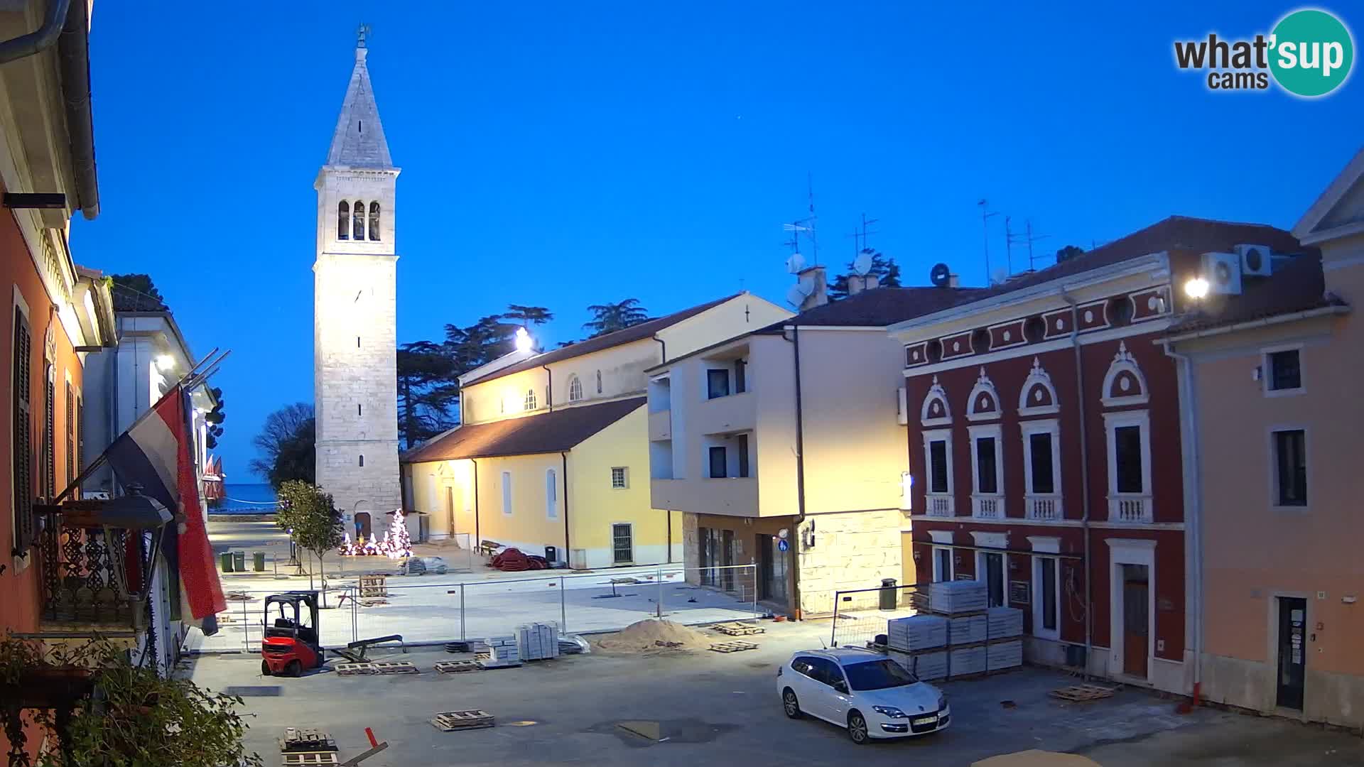 Live webcam Novigrad – Veliki Trg (big square) – Istria – Croatien