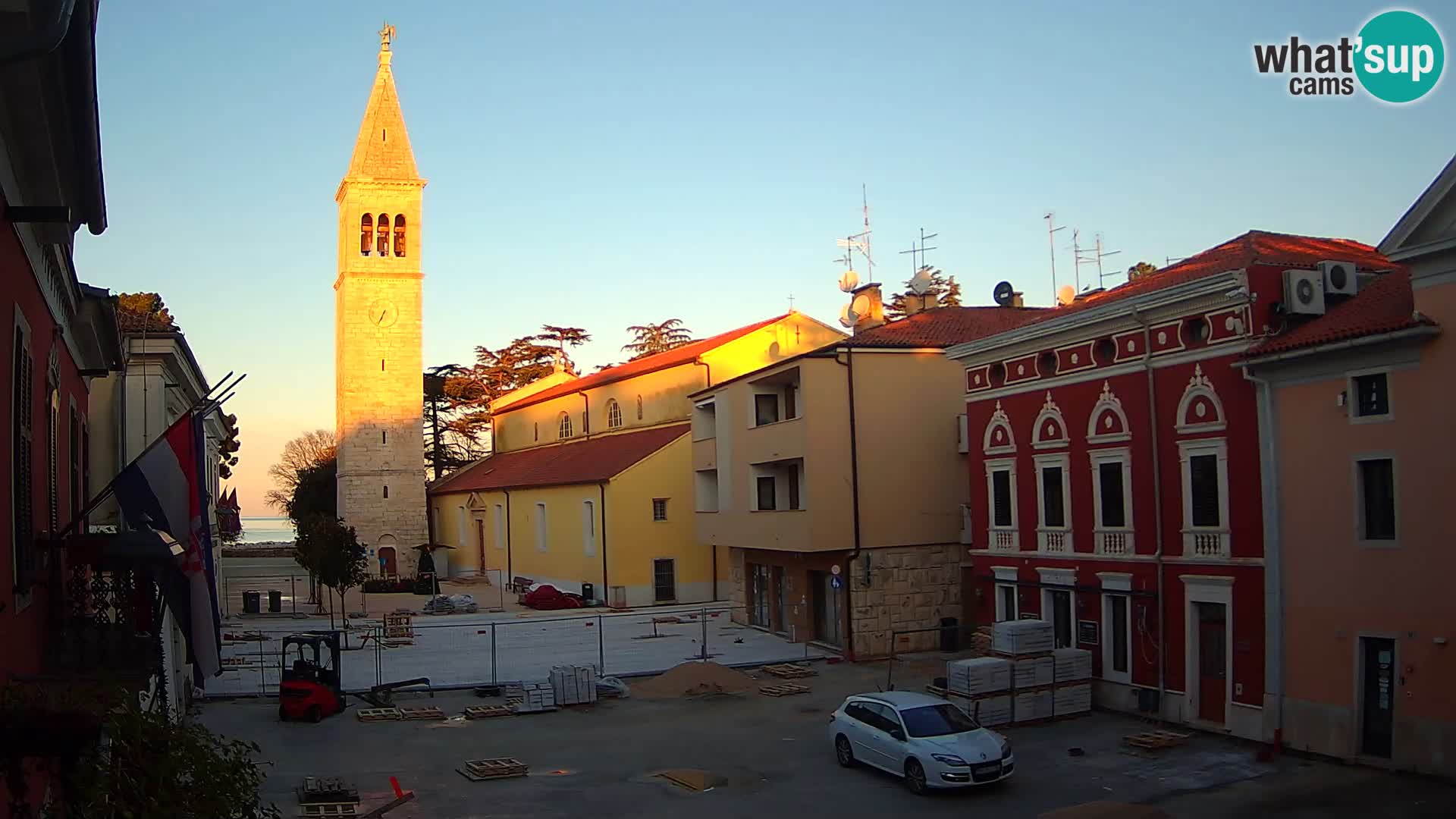 Live webcam Novigrad – Veliki Trg (big square) – Istria – Croatien