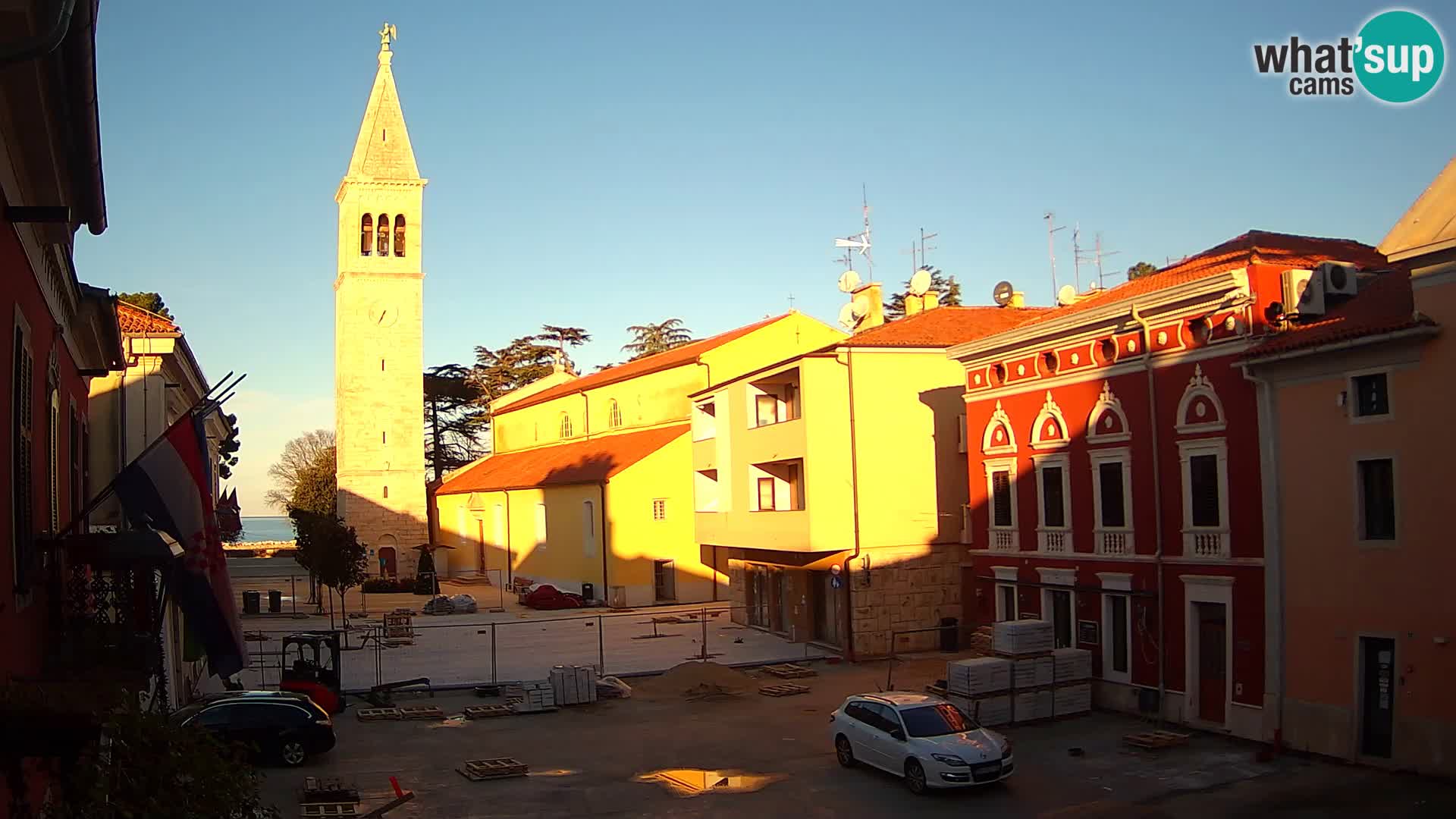 Live webcam Novigrad – Veliki Trg (big square) – Istria – Croatien