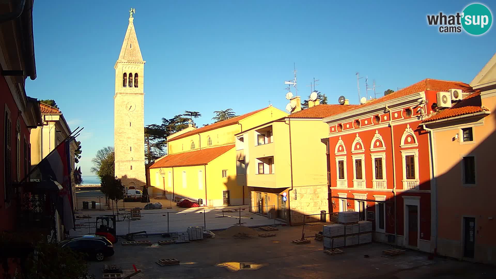 Live webcam Novigrad – Veliki Trg (big square) – Istria – Croatien