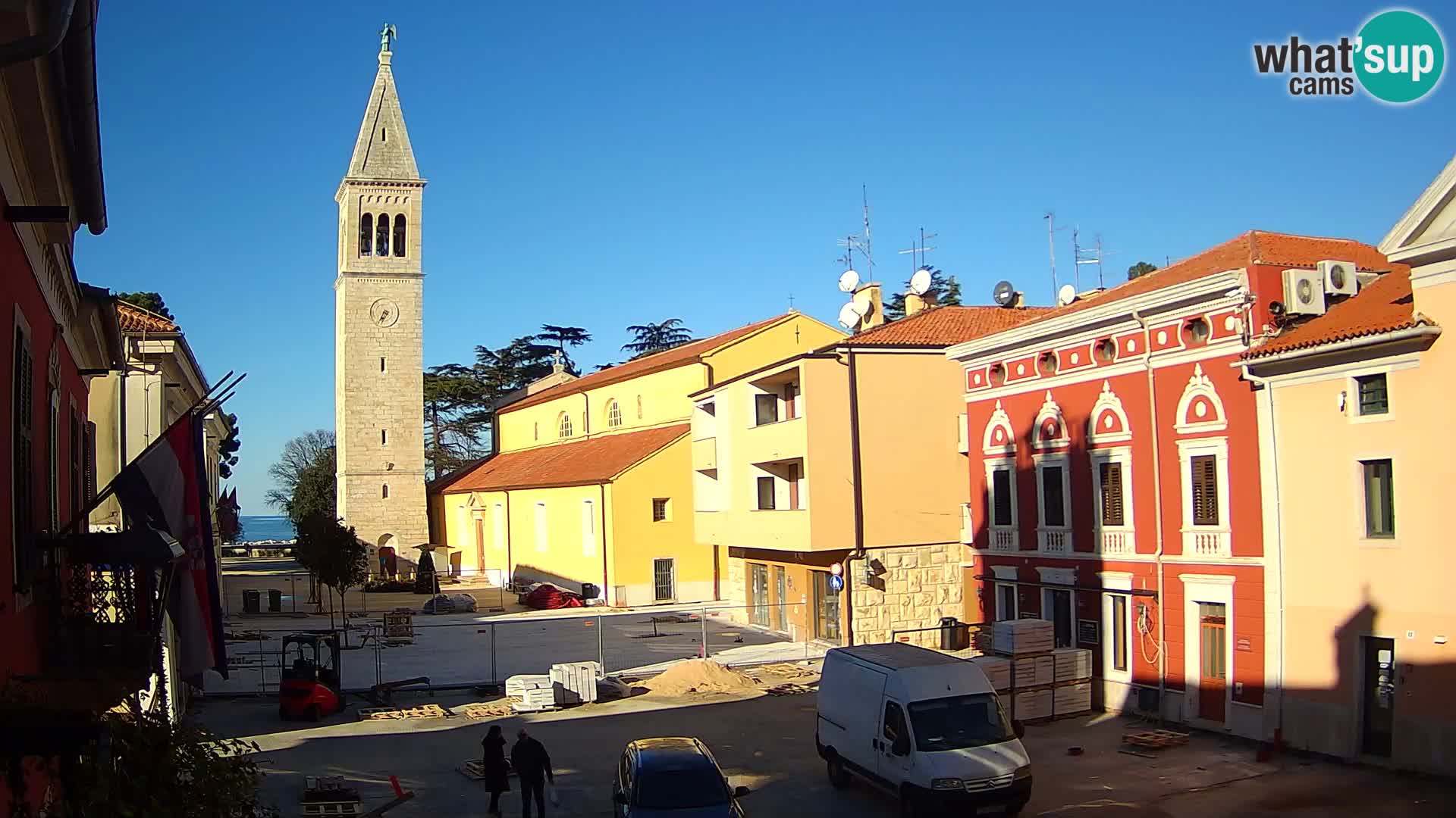 Live webcam Novigrad – Veliki Trg (big square) – Istria – Croatien