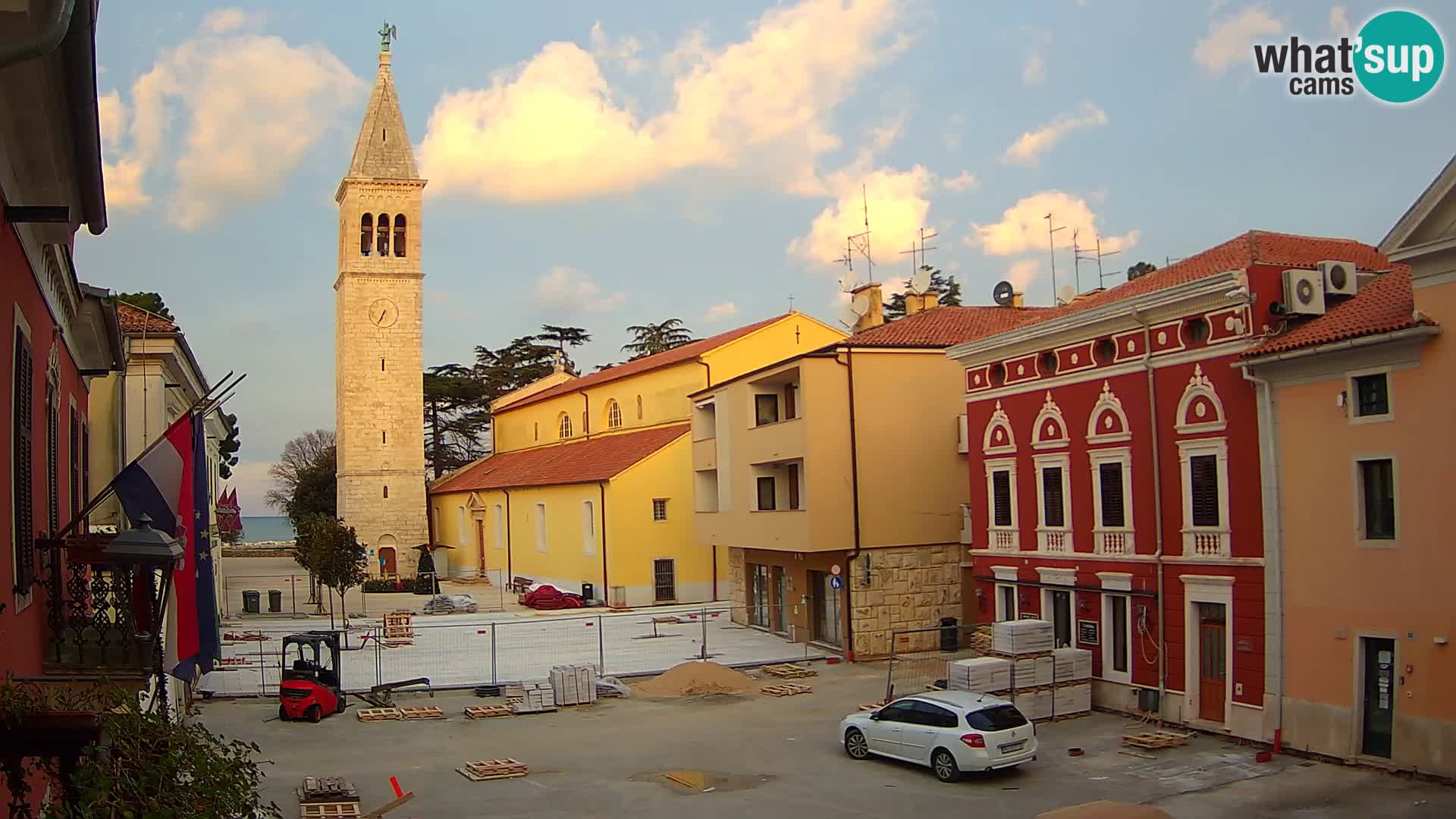 Live webcam Novigrad – Veliki Trg / Piazza Grande – Istria – Croatien