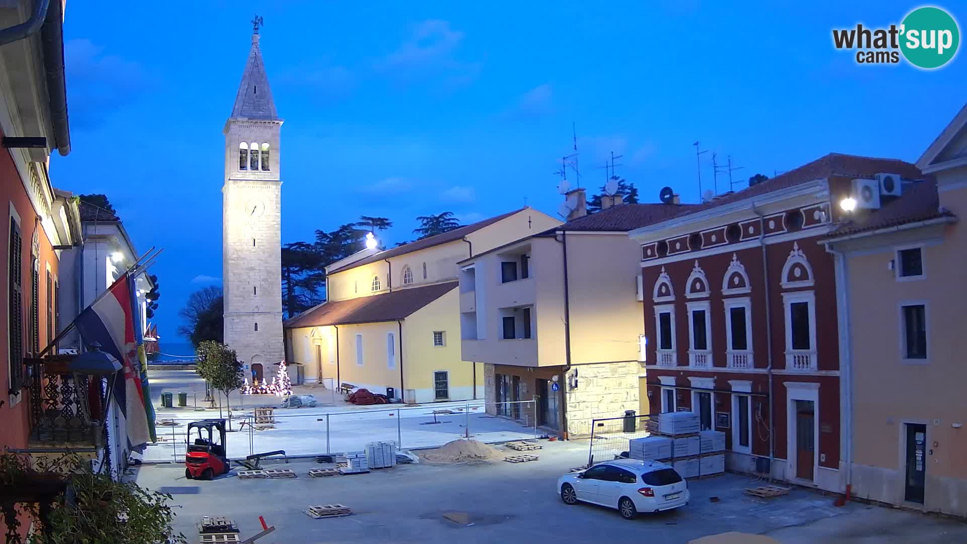 Live webcam Novigrad – Veliki Trg / Piazza Grande – Istria – Croatien