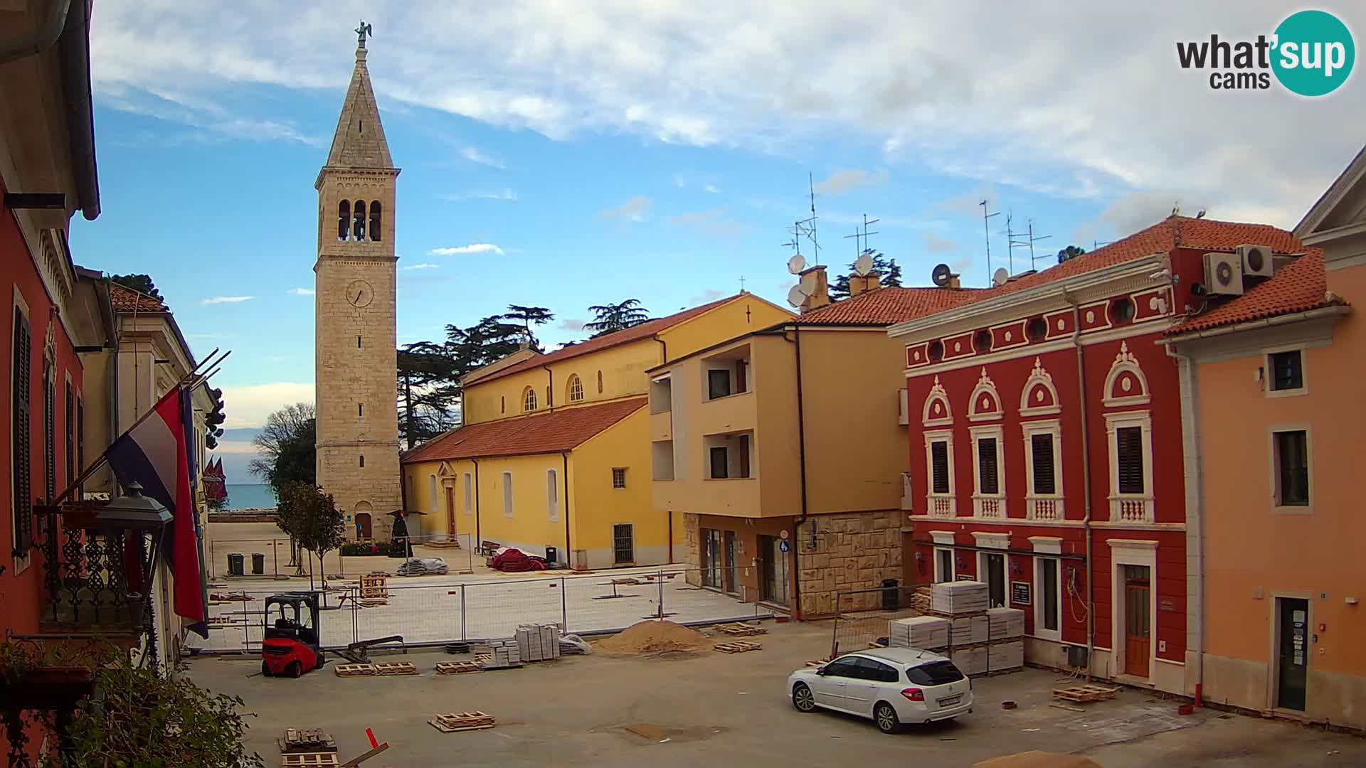 LIVE Webcam Cittanova / Novigrad – Piazza Grande – Istria