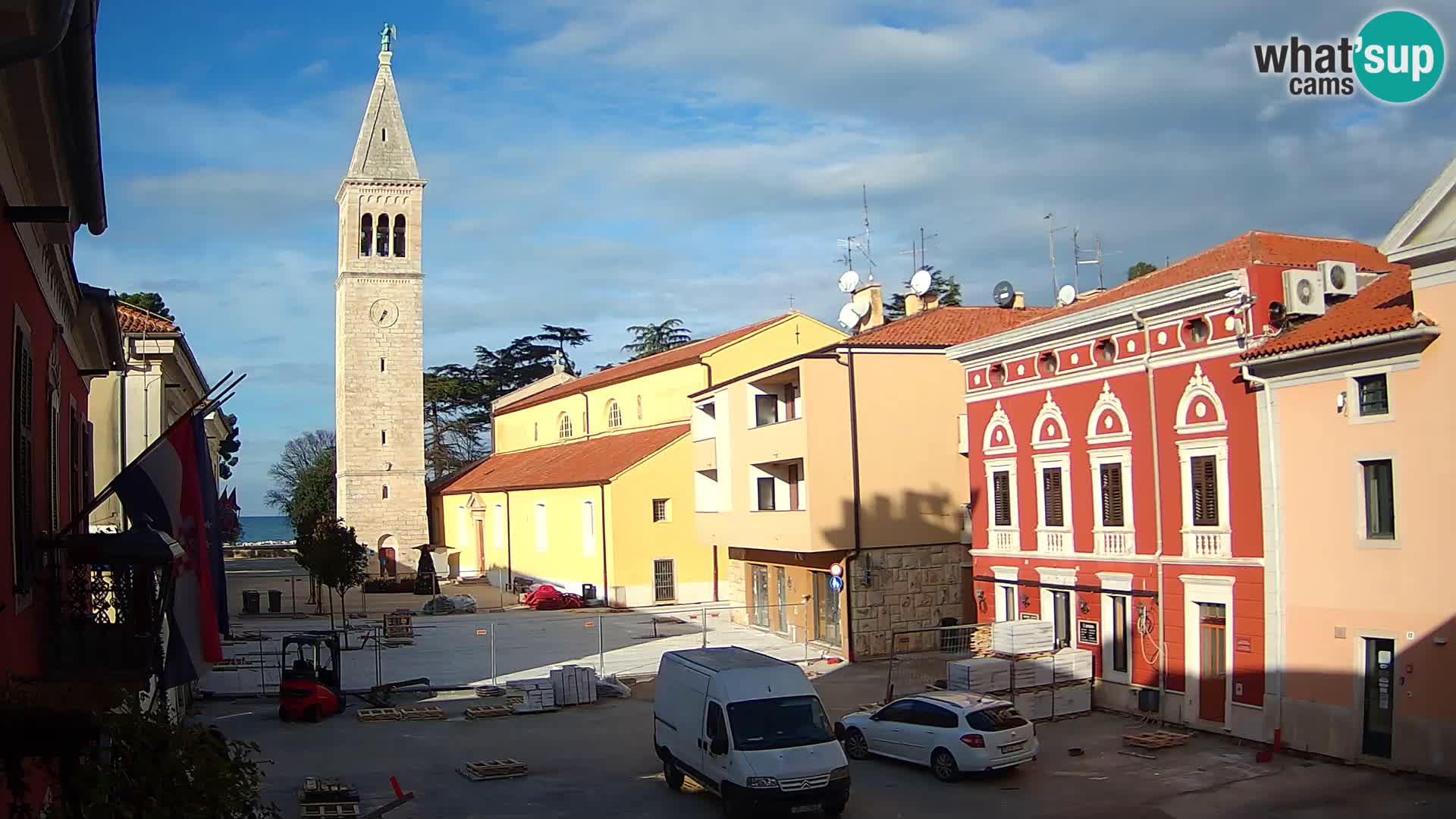 LIVE Webcam Cittanova / Novigrad – Piazza Grande – Istria