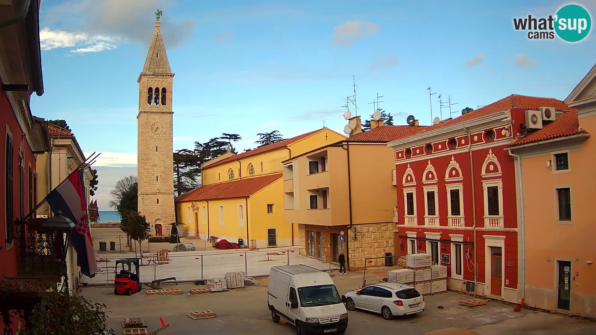 Live webcam Novigrad – Veliki Trg (grande place) – Piazza Grande