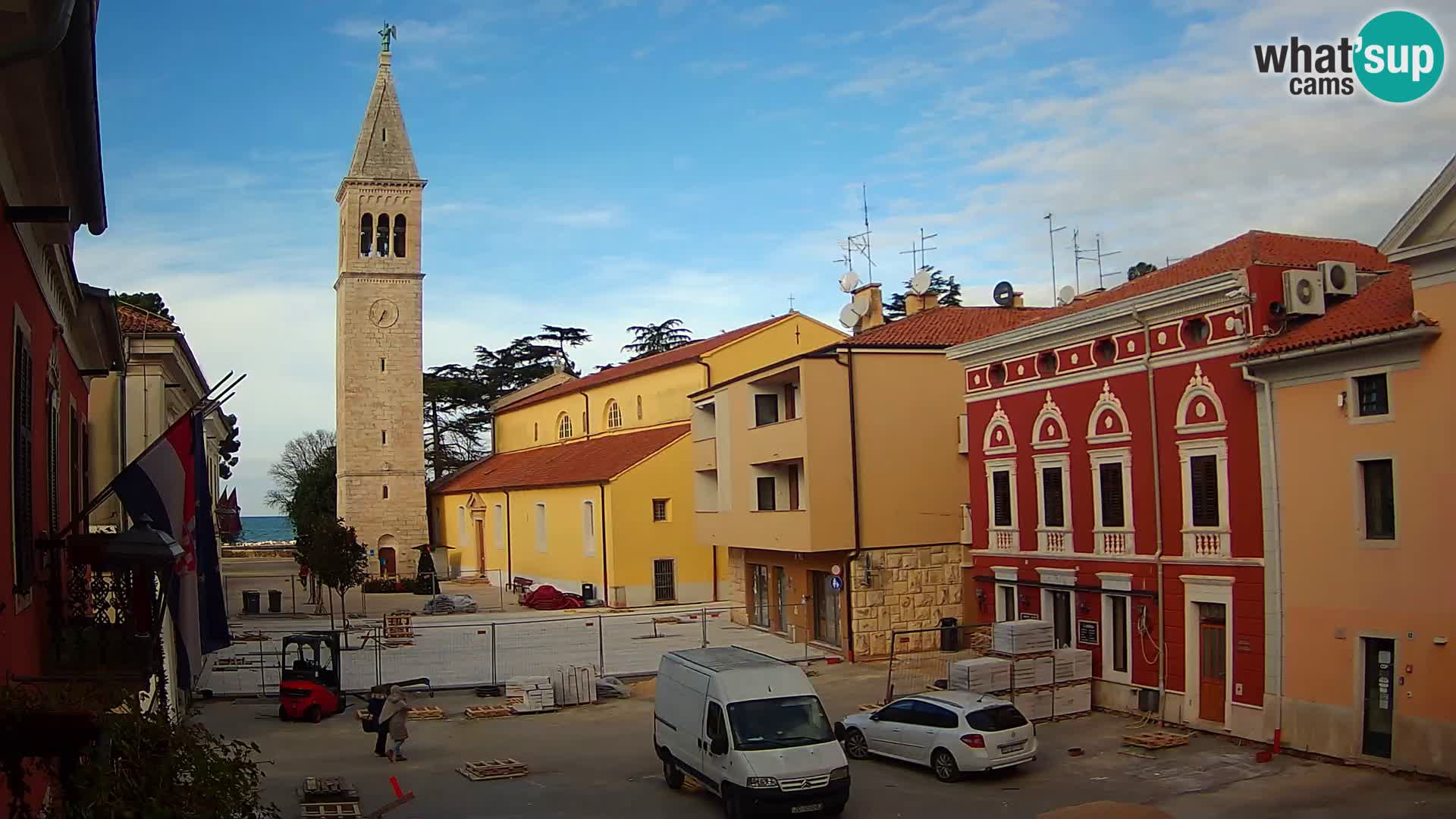 LIVE Webcam Cittanova / Novigrad – Piazza Grande – Istria