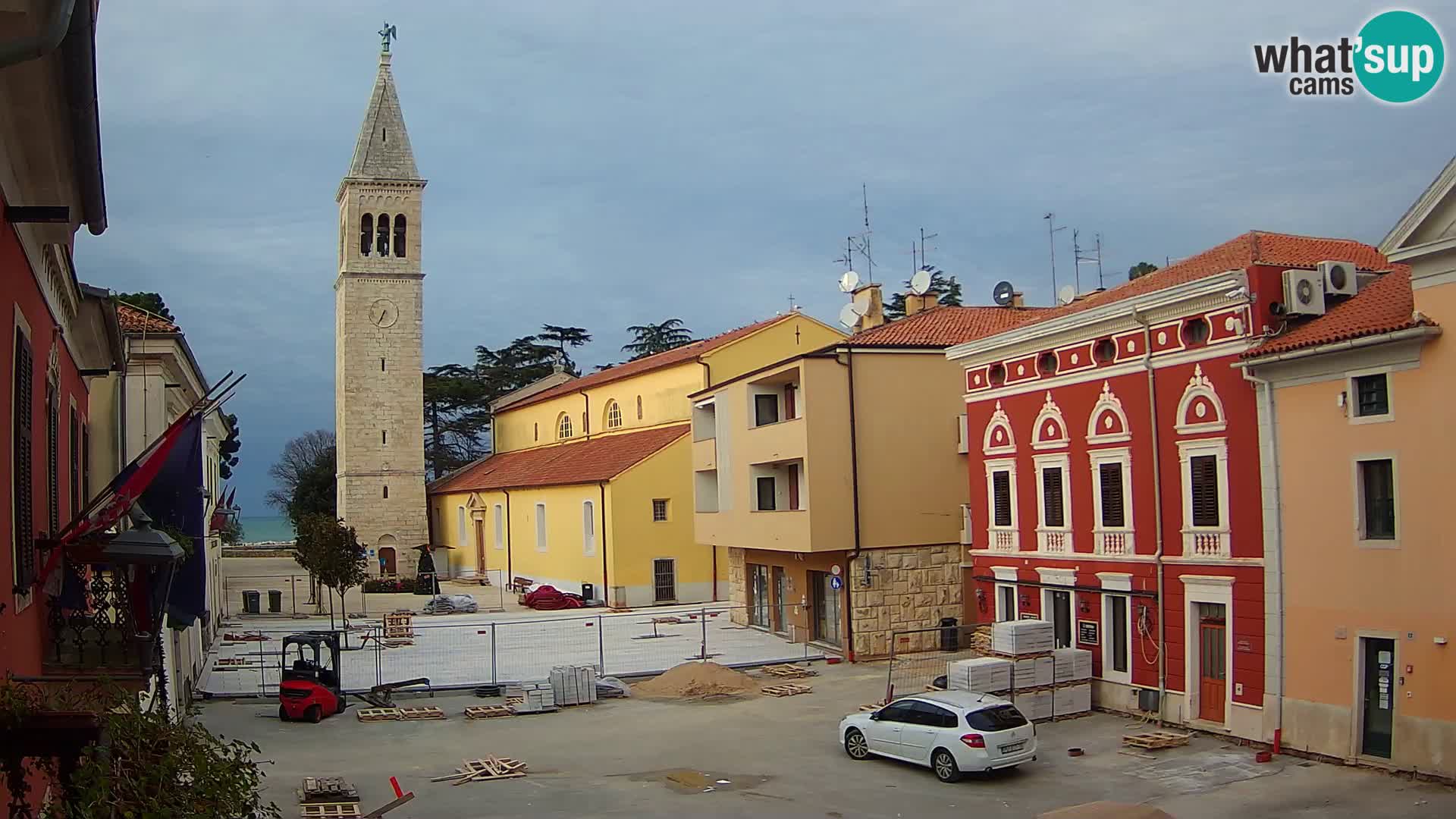 Live webcam Novigrad – Veliki Trg (grande place) – Piazza Grande