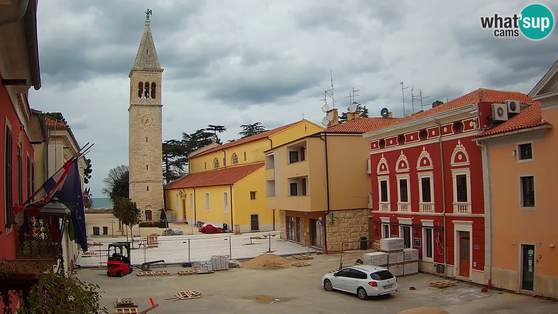 LIVE Webcam Cittanova / Novigrad – Piazza Grande – Istria