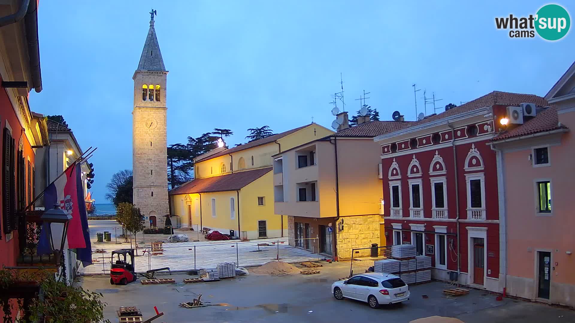 Live webcam Novigrad – Veliki Trg (grande place) – Piazza Grande