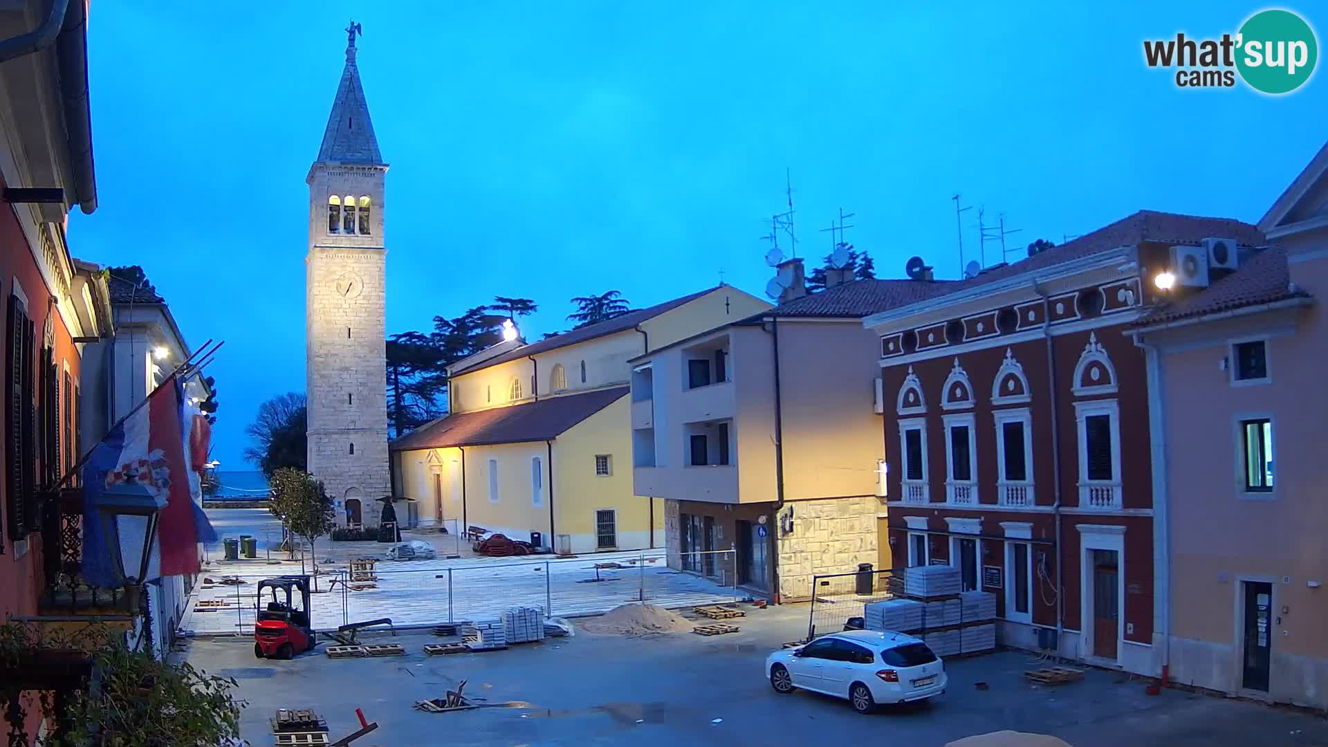 Live webcam Novigrad – Veliki Trg / Piazza Grande – Istria – Croatien