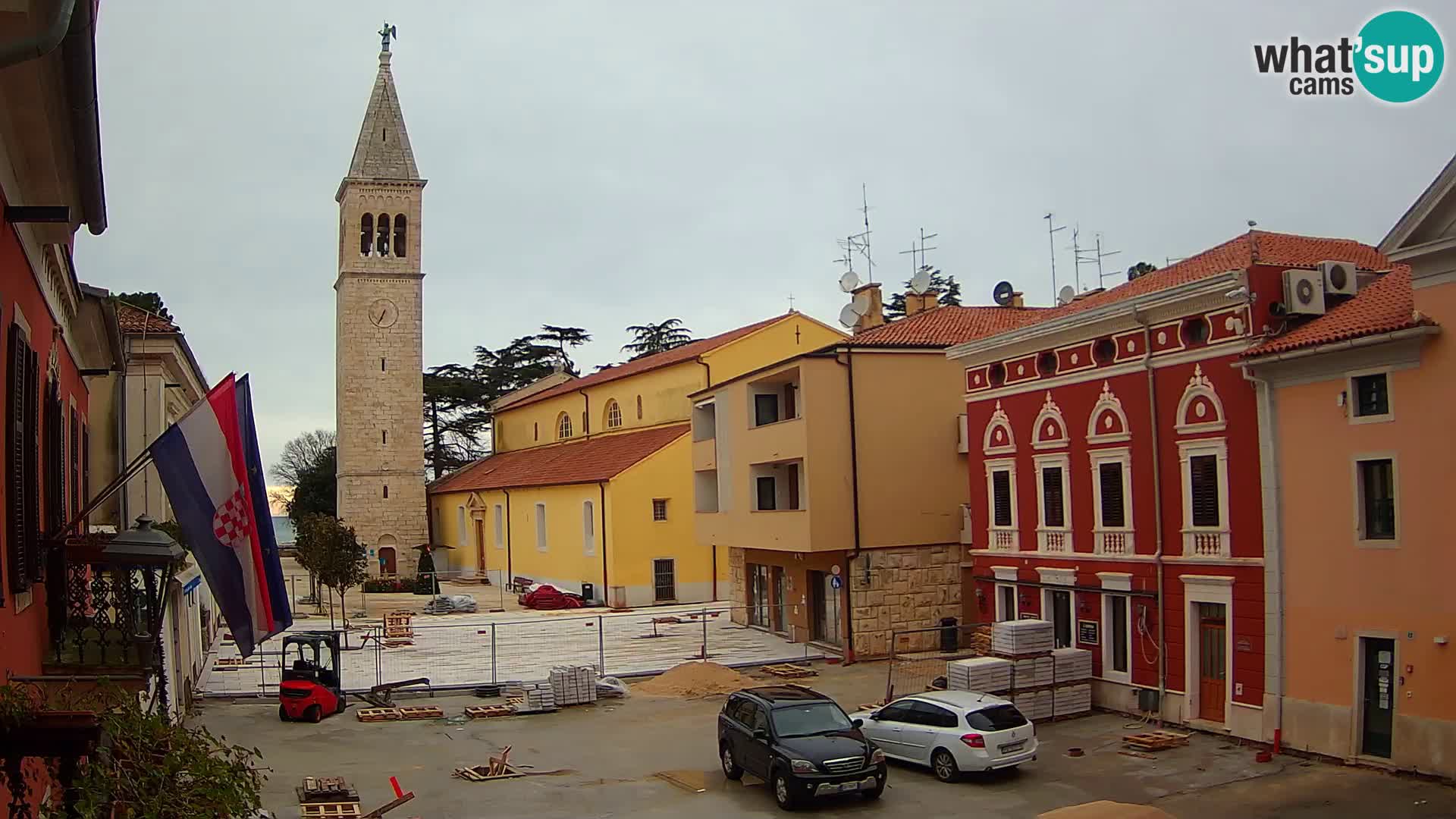 Live webcam Novigrad – Veliki Trg (grande place) – Piazza Grande