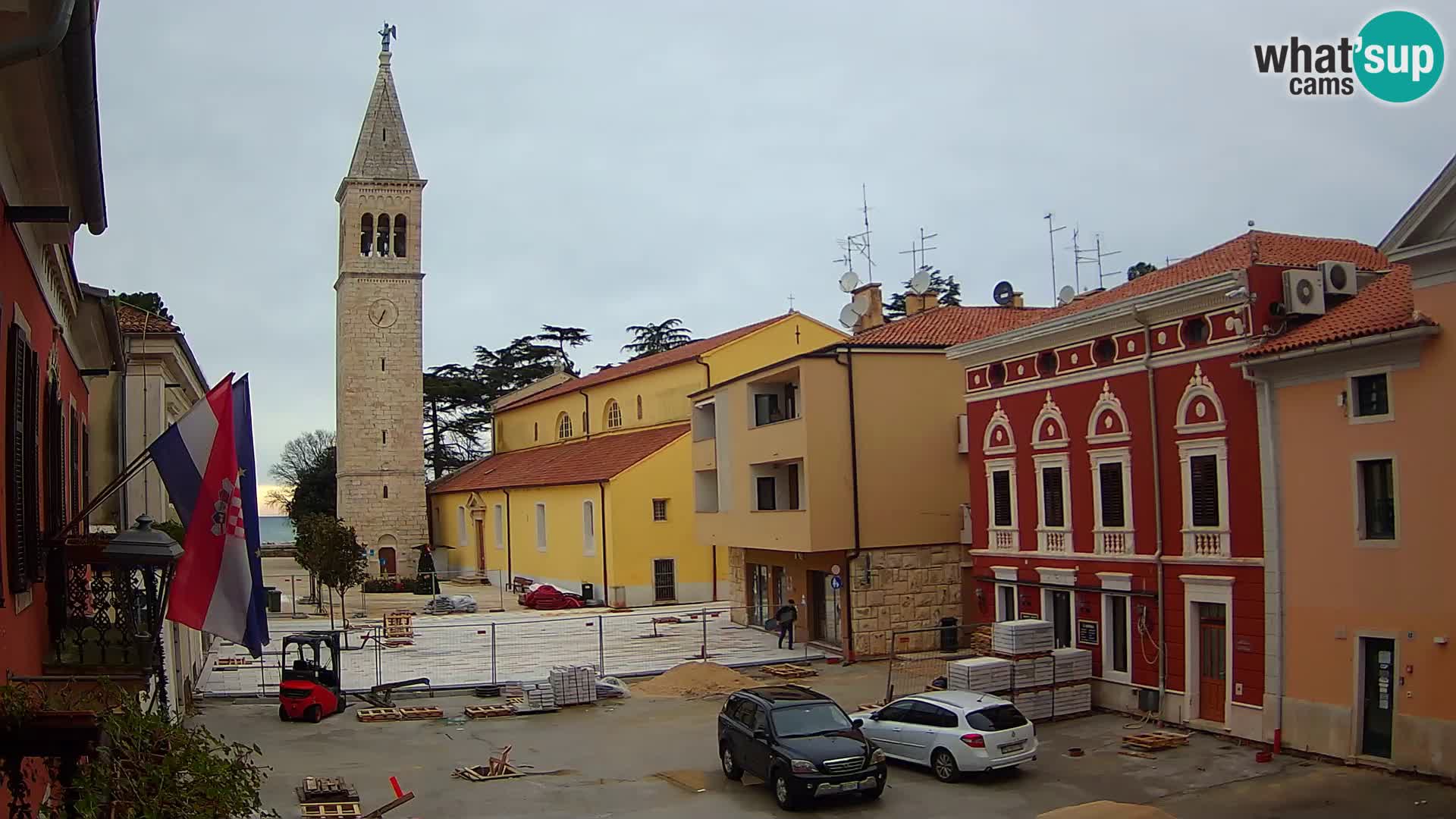 Live webcam Novigrad – Veliki Trg / Piazza Grande – Istria – Croatien