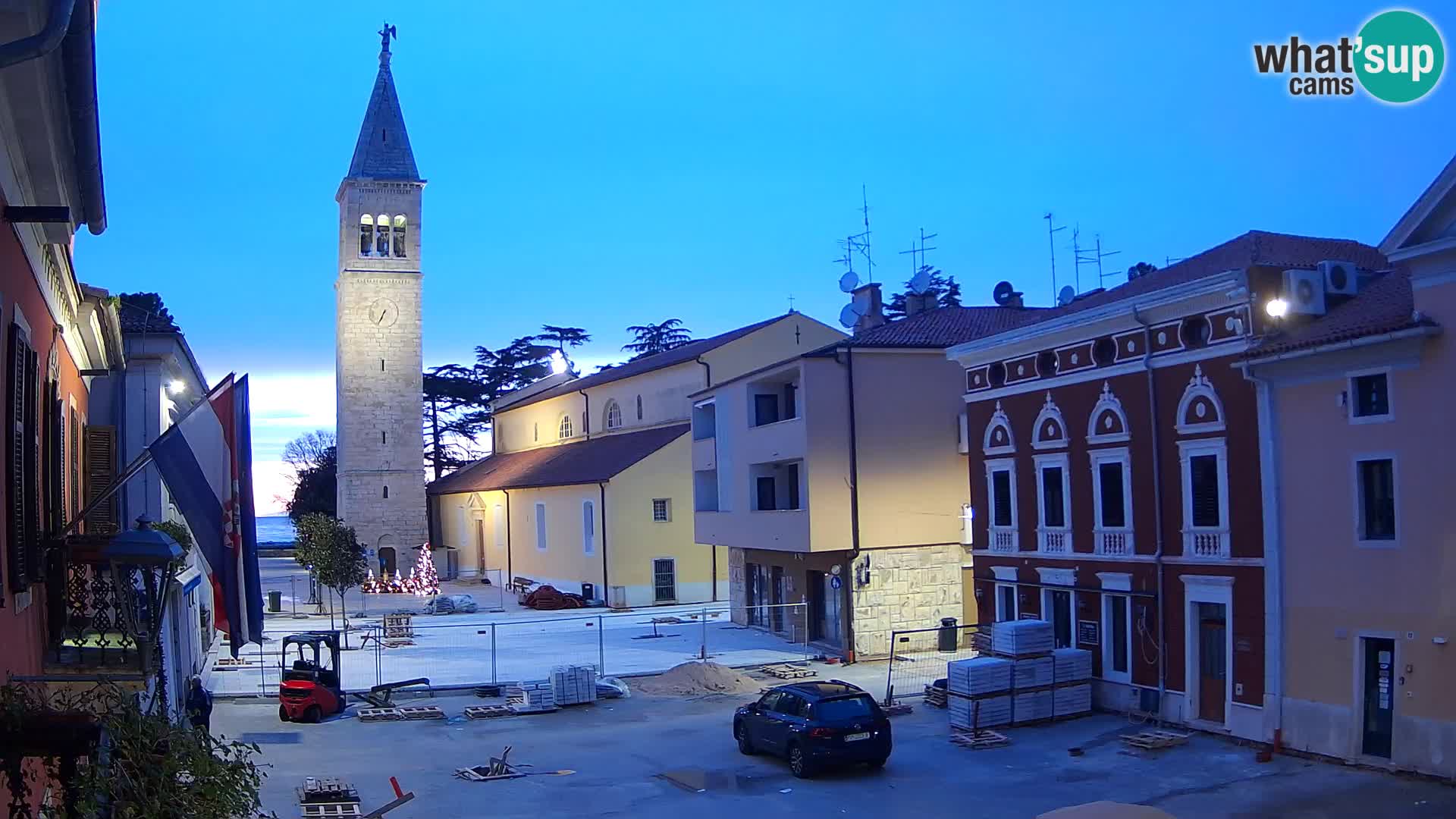 Live webcam Novigrad – Veliki Trg (grande place) – Piazza Grande