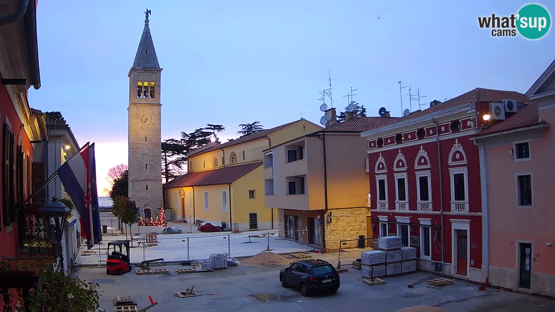 Live webcam Novigrad – Veliki Trg / Piazza Grande – Istria – Croatien