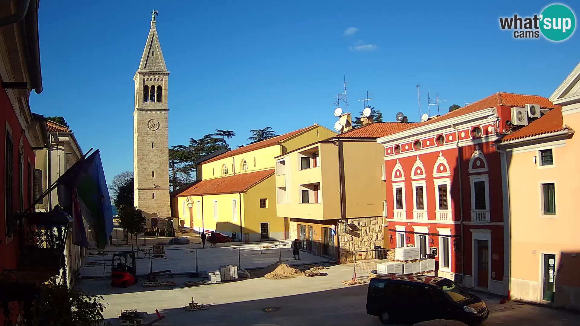 LIVE Webcam Cittanova / Novigrad – Piazza Grande – Istria