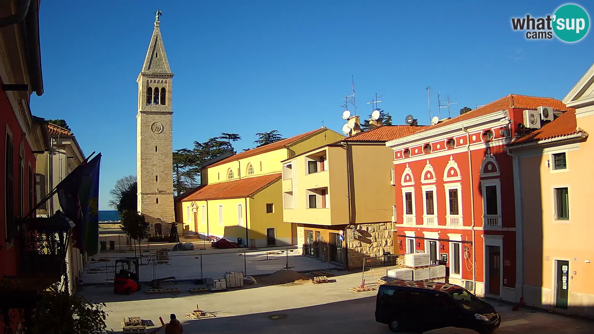 LIVE Webcam Cittanova / Novigrad – Piazza Grande – Istria