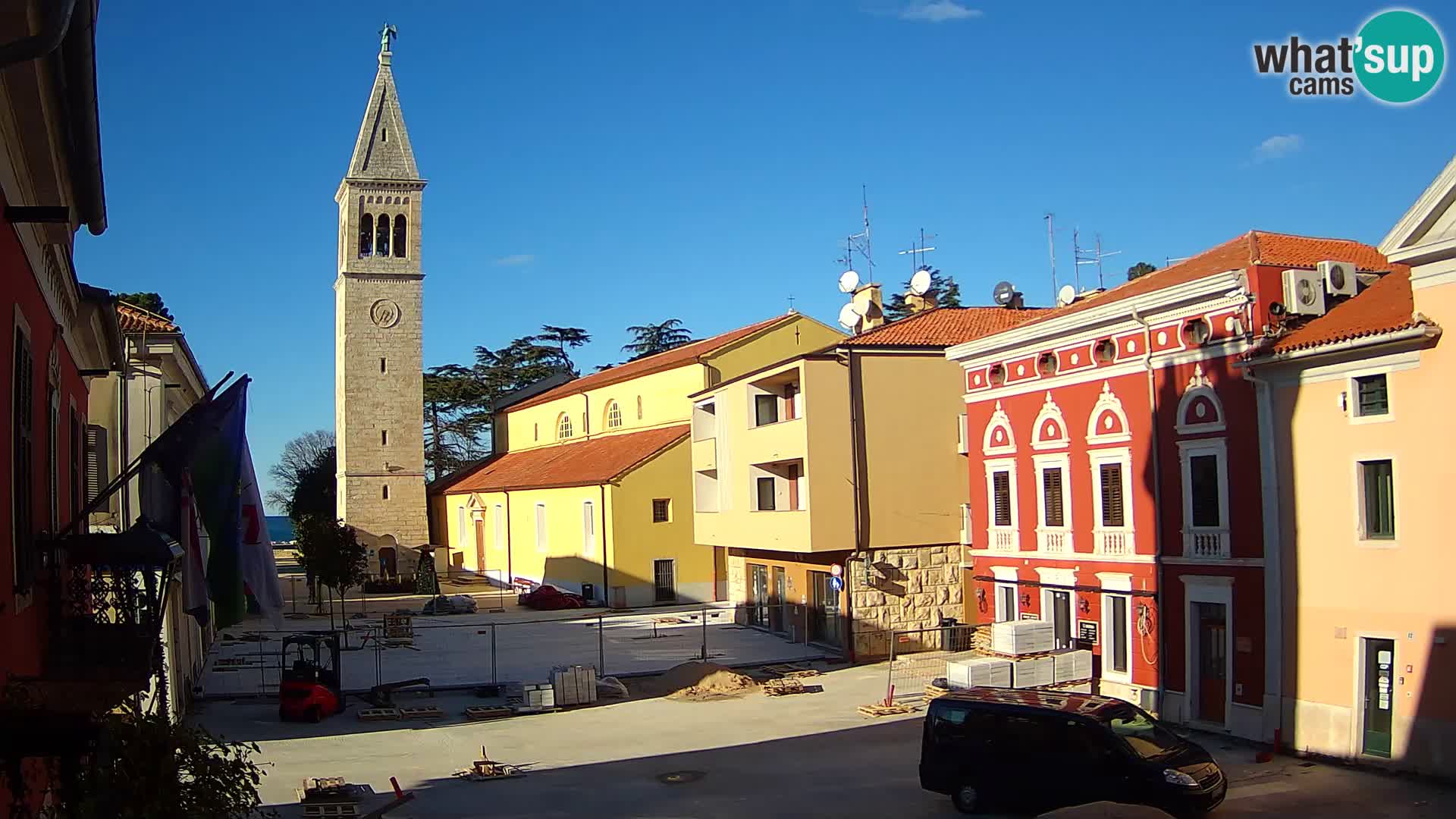 LIVE Webcam Cittanova / Novigrad – Piazza Grande – Istria